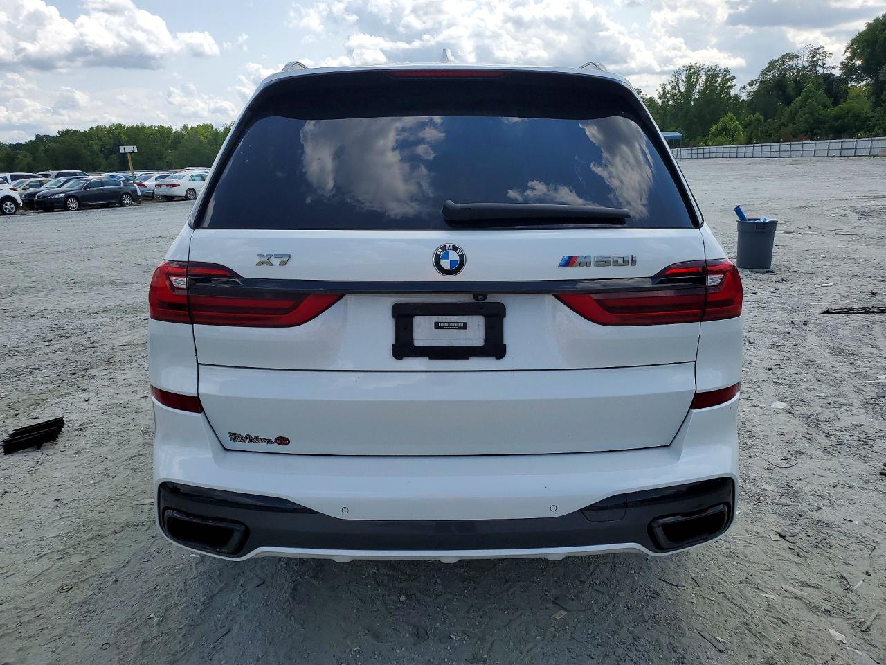 2022 Bmw X7 M50i White vin: 5UXCX6C01N9J96331