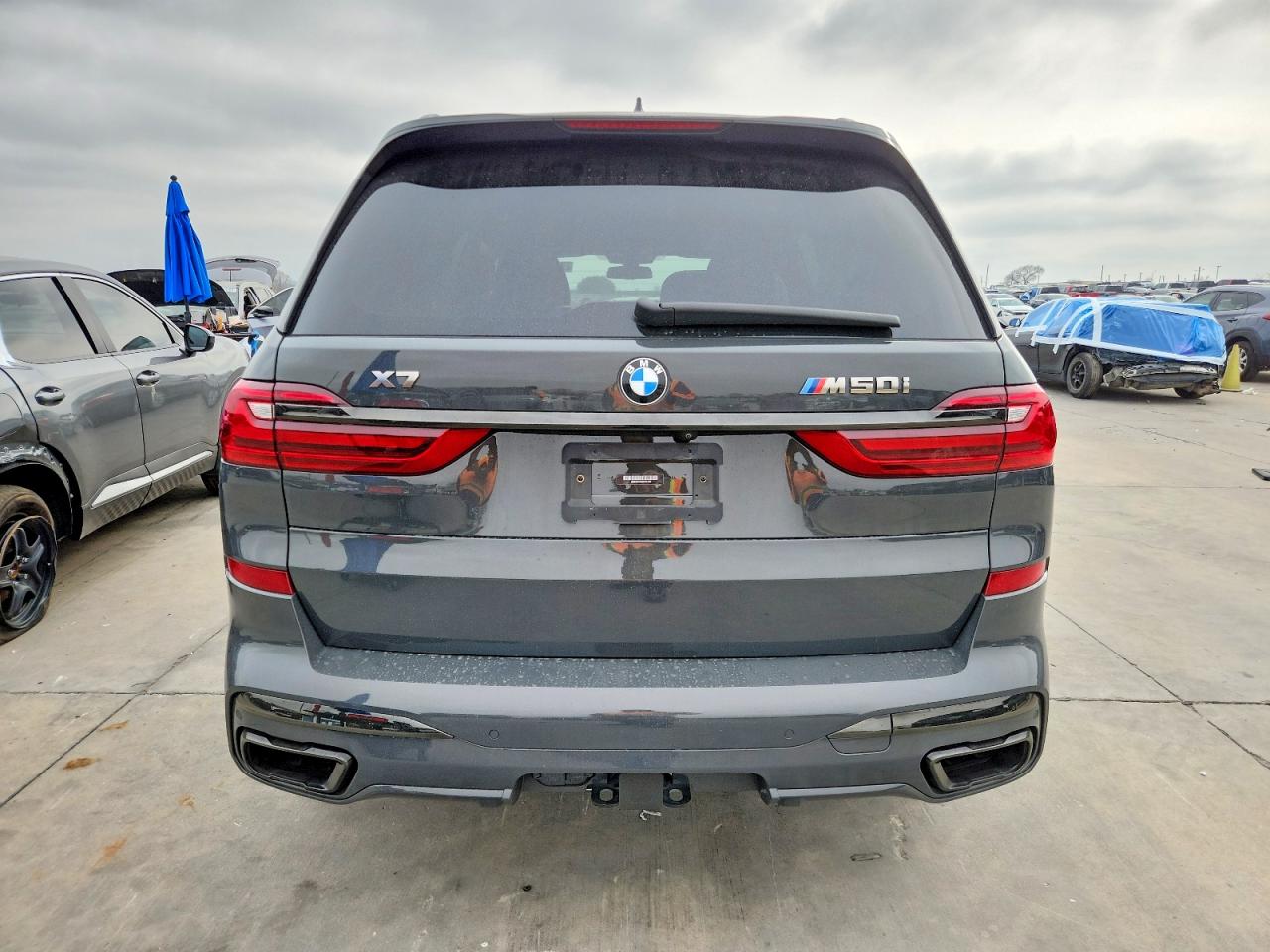 2021 Bmw X7 M50i Серый vin: 5UXCX6C02M9F85108