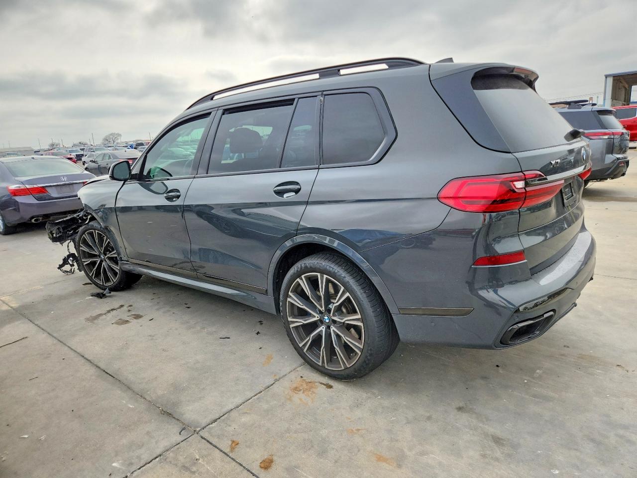 2021 Bmw X7 M50i Серый vin: 5UXCX6C02M9F85108