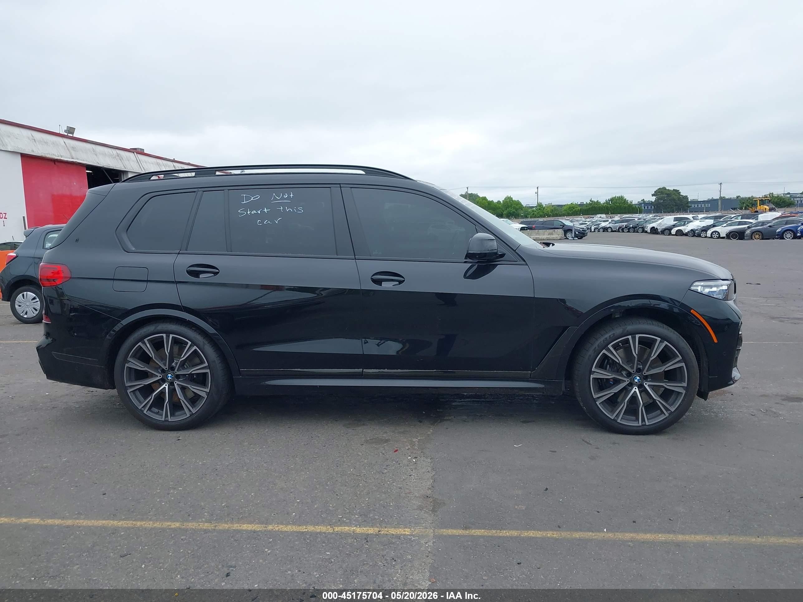 2021 Bmw X7 M50i Black vin: 5UXCX6C0XM9D74321