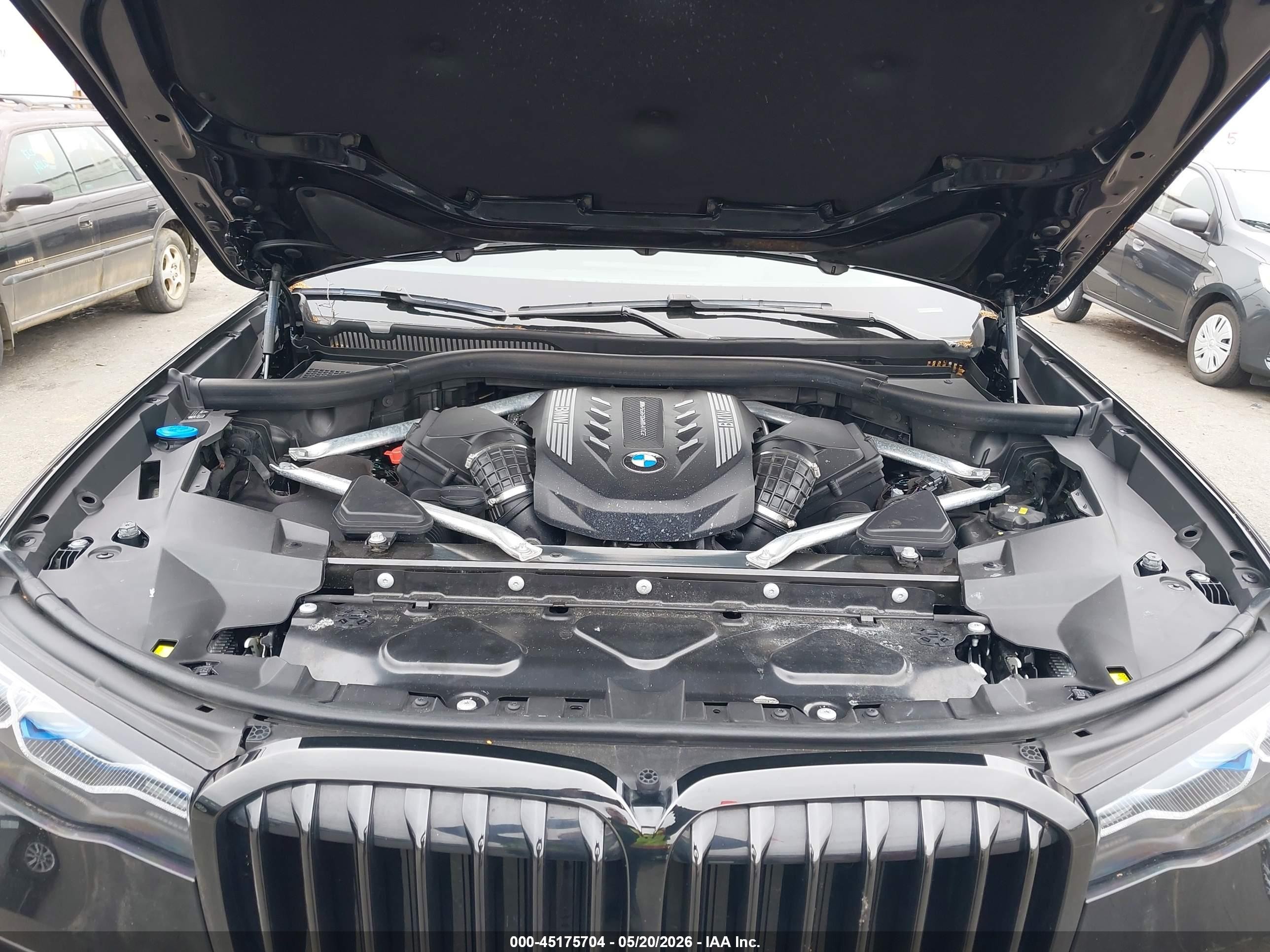 2021 Bmw X7 M50i Black vin: 5UXCX6C0XM9D74321