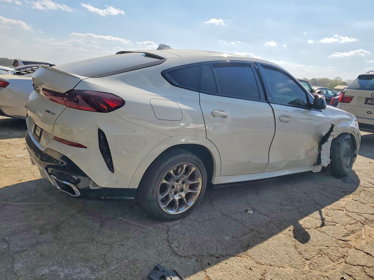 2022 Bmw X6 Xdrive40i White vin: 5UXCY6C00N9K15108