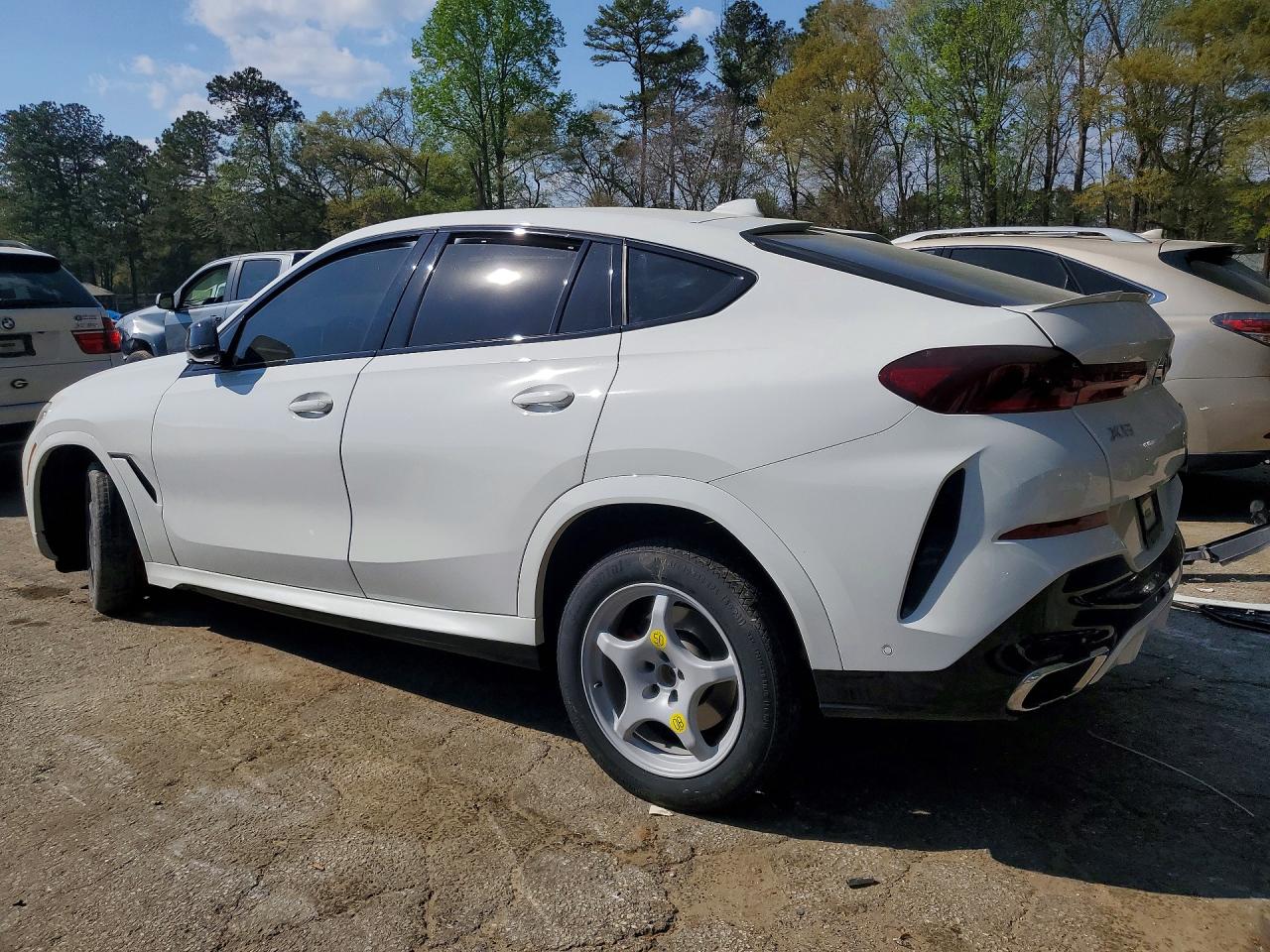 2022 Bmw X6 Xdrive40i White vin: 5UXCY6C00N9K15108