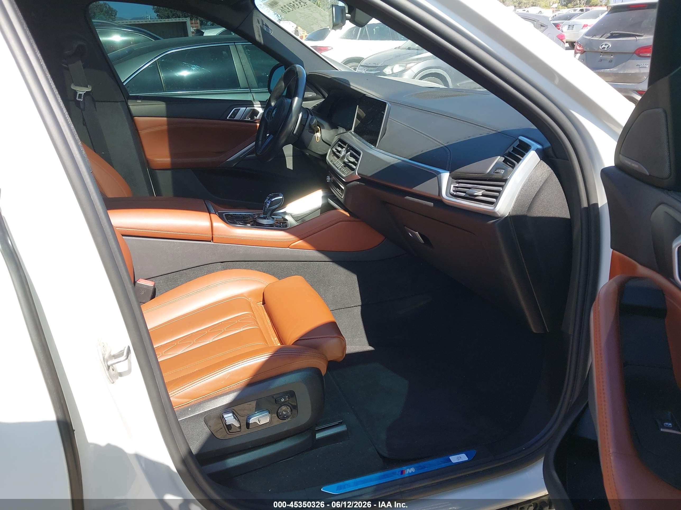 2023 Bmw X6 Xdrive40i White vin: 5UXCY6C03P9R26675