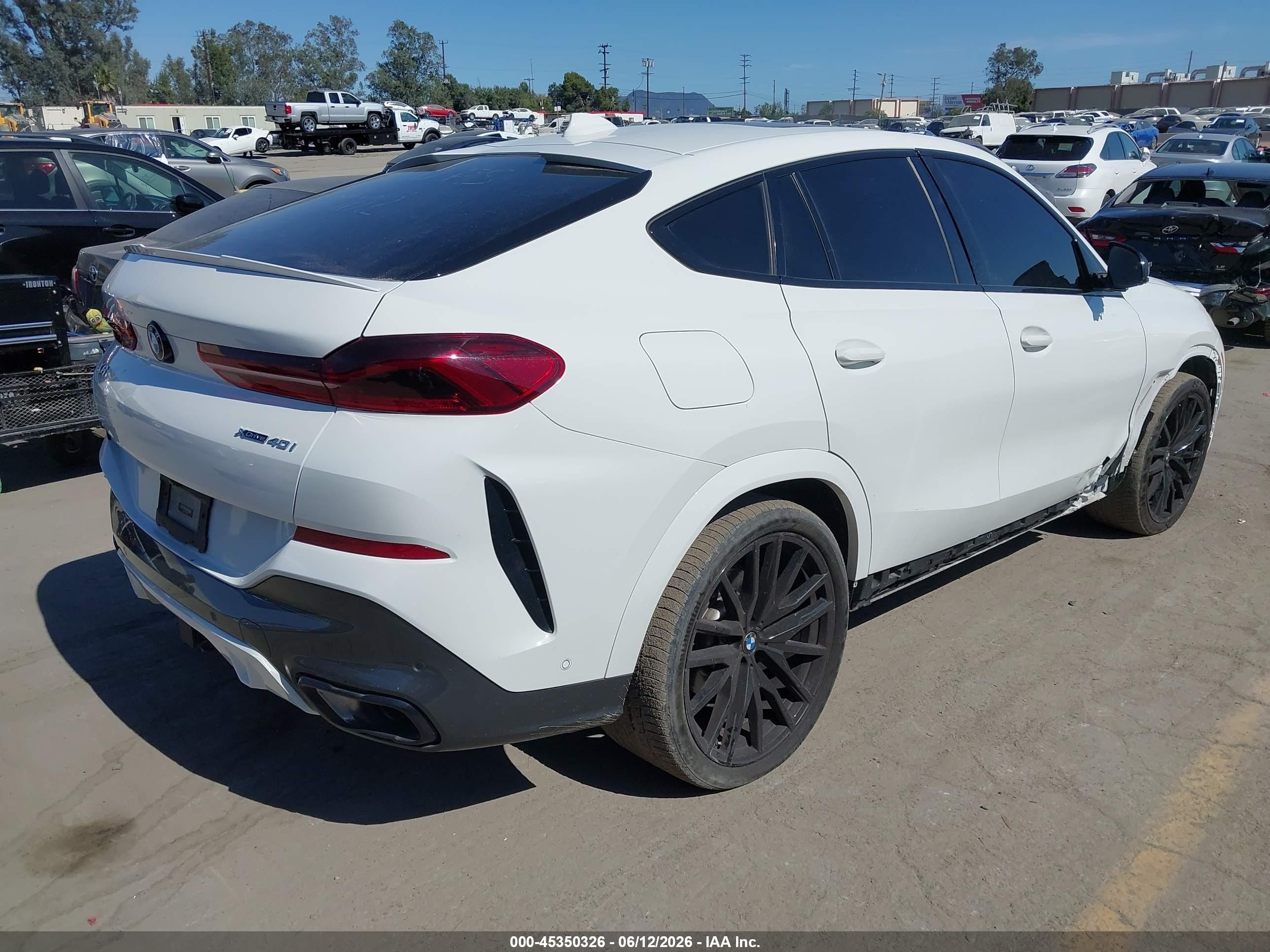 2023 Bmw X6 Xdrive40i White vin: 5UXCY6C03P9R26675