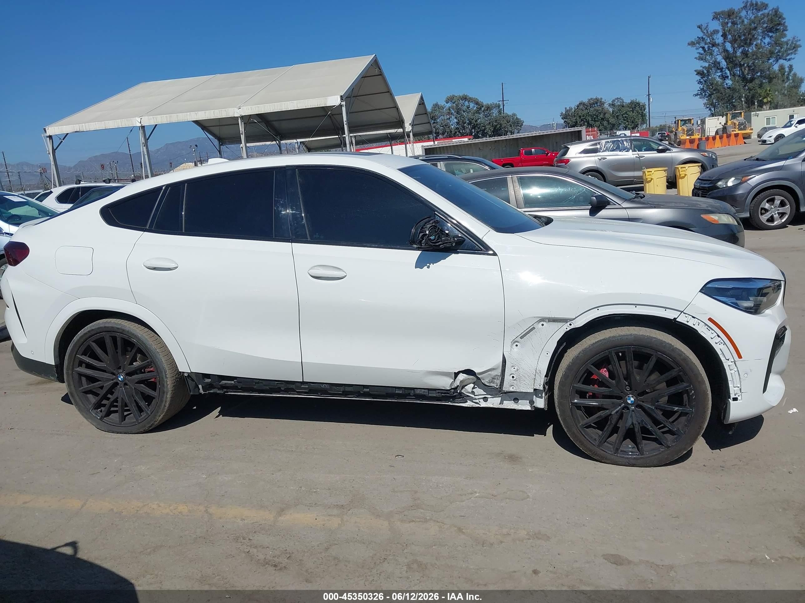 2023 Bmw X6 Xdrive40i White vin: 5UXCY6C03P9R26675