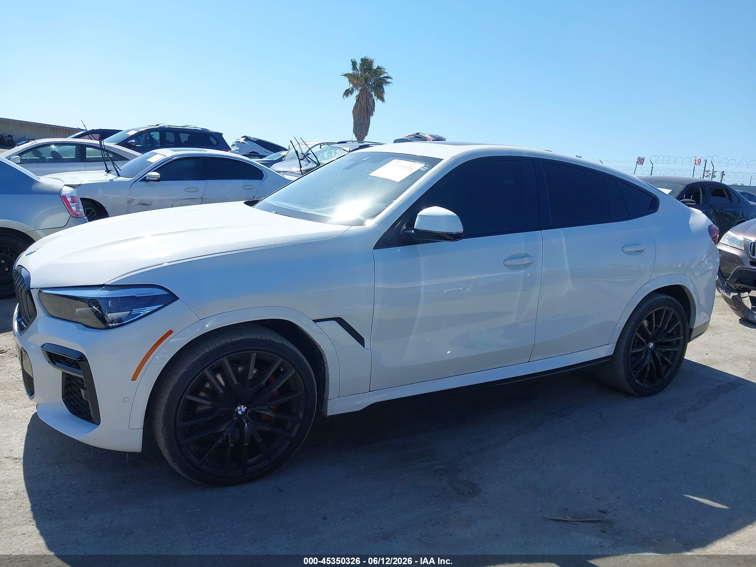 2023 Bmw X6 Xdrive40i White vin: 5UXCY6C03P9R26675