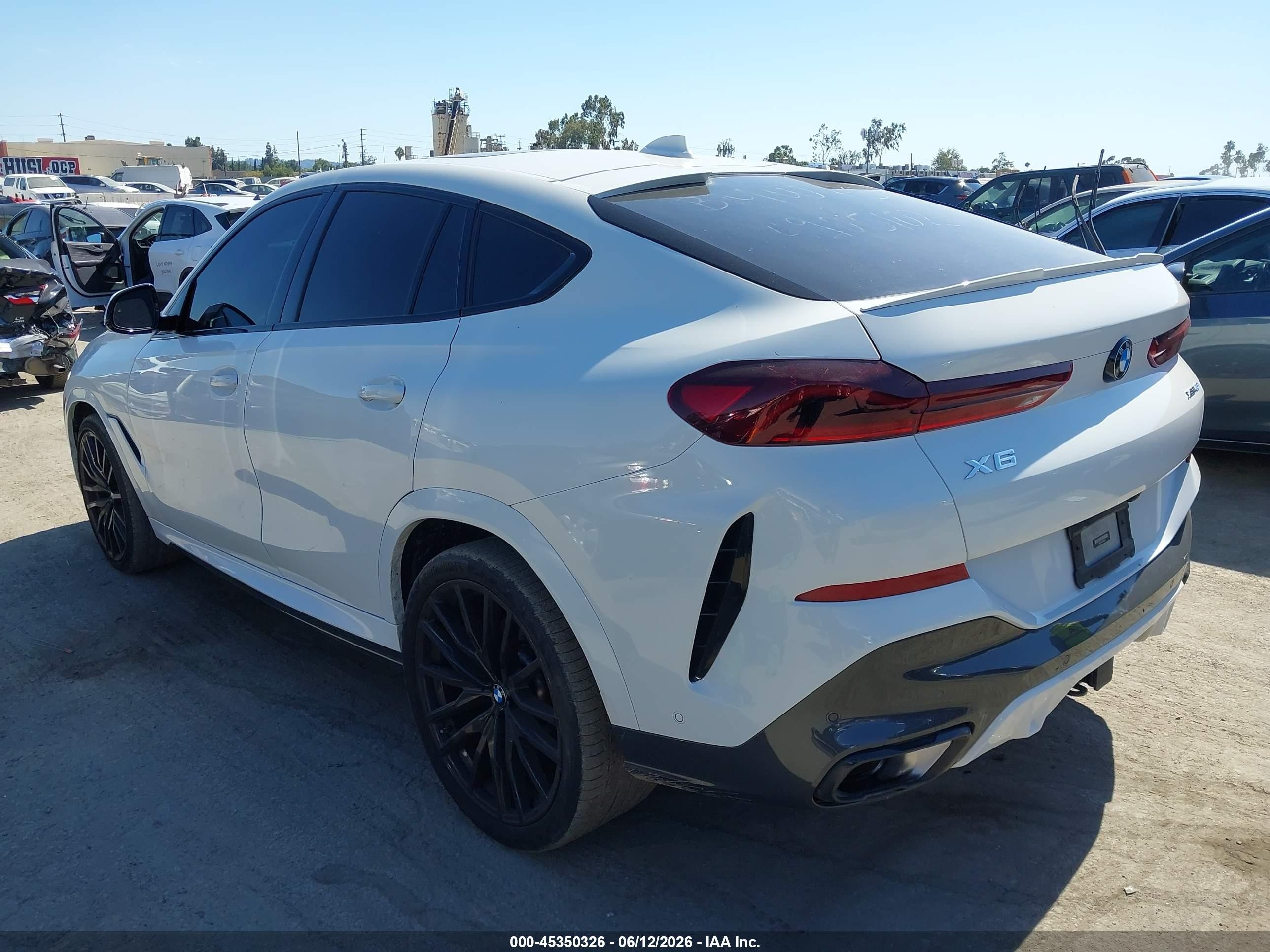 2023 Bmw X6 Xdrive40i White vin: 5UXCY6C03P9R26675