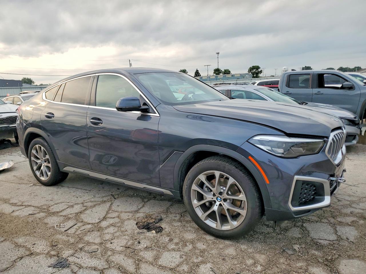 2022 Bmw X6 Xdrive40i Charcoal vin: 5UXCY6C05N9J68710
