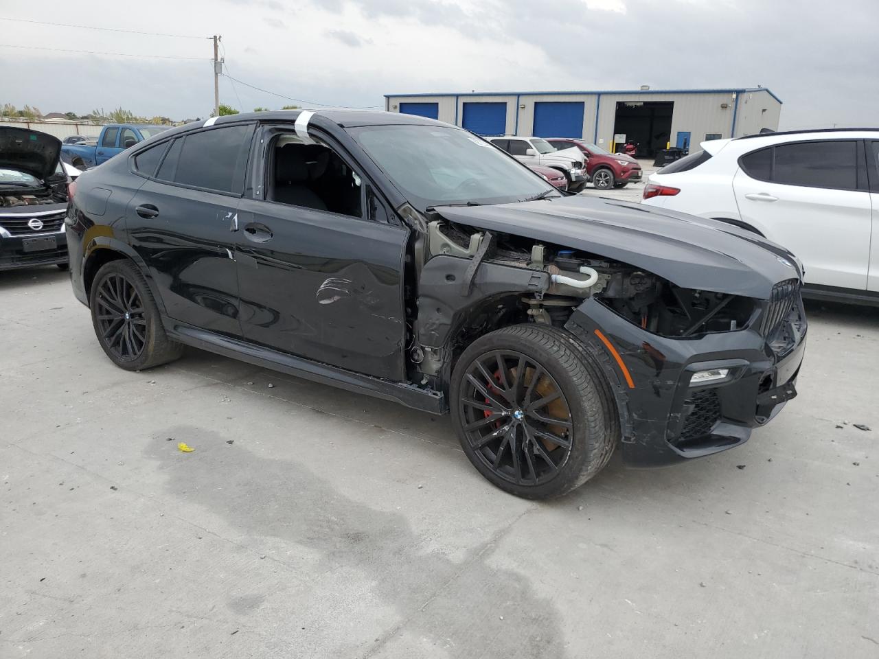 2021 Bmw X6 M50i Black vin: 5UXCY8C02M9H53628