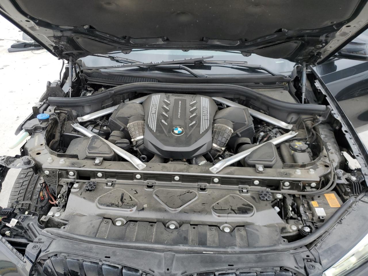 2021 Bmw X6 M50i Black vin: 5UXCY8C02M9H53628