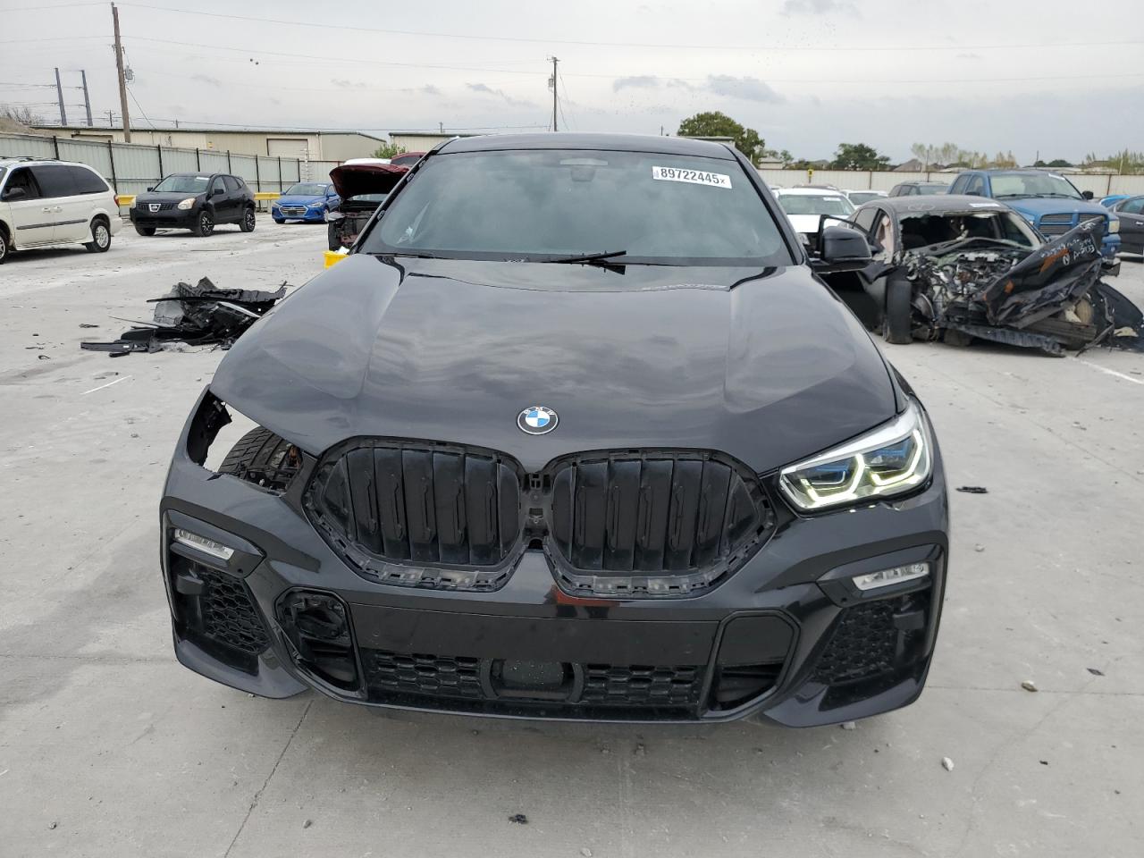 2021 Bmw X6 M50i Black vin: 5UXCY8C02M9H53628