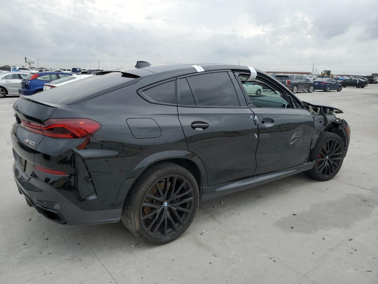 2021 Bmw X6 M50i Black vin: 5UXCY8C02M9H53628