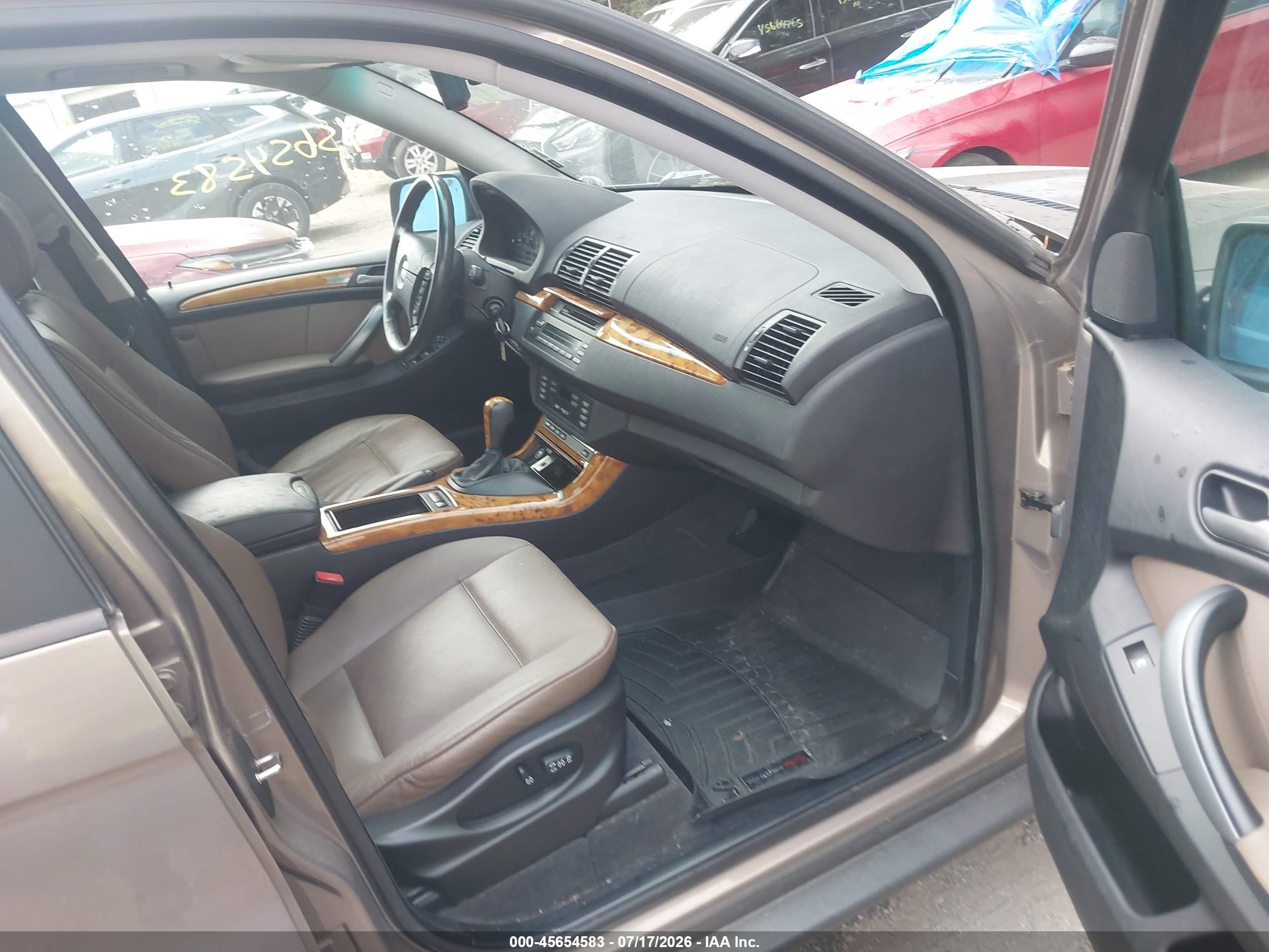 2004 Bmw X5 3.0i Желто-коричневый vin: 5UXFA13504LU28478