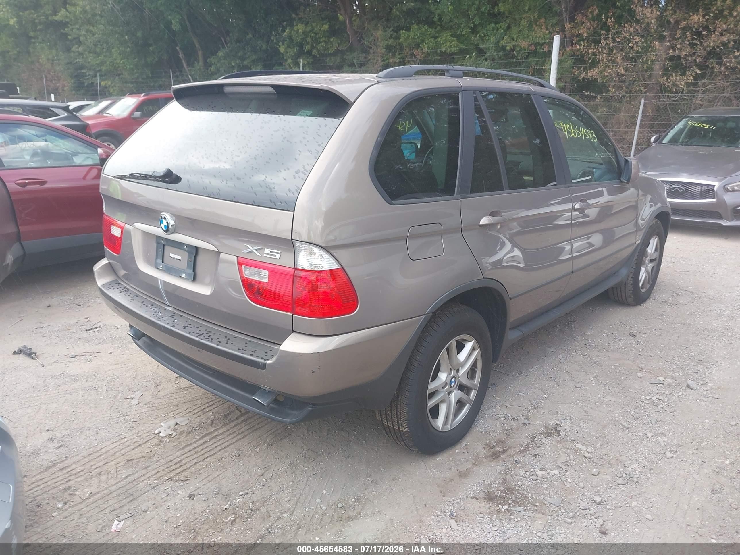 2004 Bmw X5 3.0i Желто-коричневый vin: 5UXFA13504LU28478