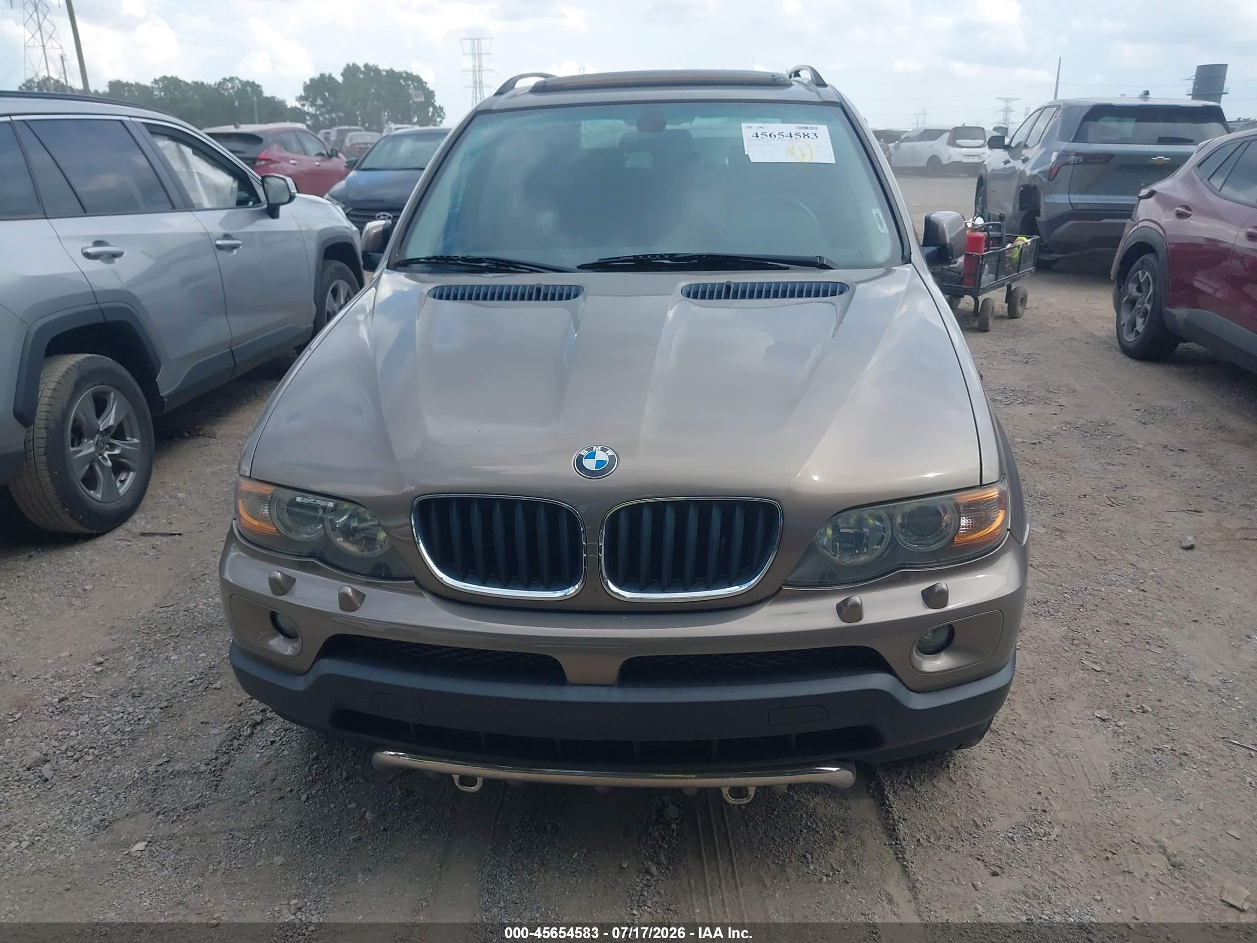 2004 Bmw X5 3.0i Желто-коричневый vin: 5UXFA13504LU28478