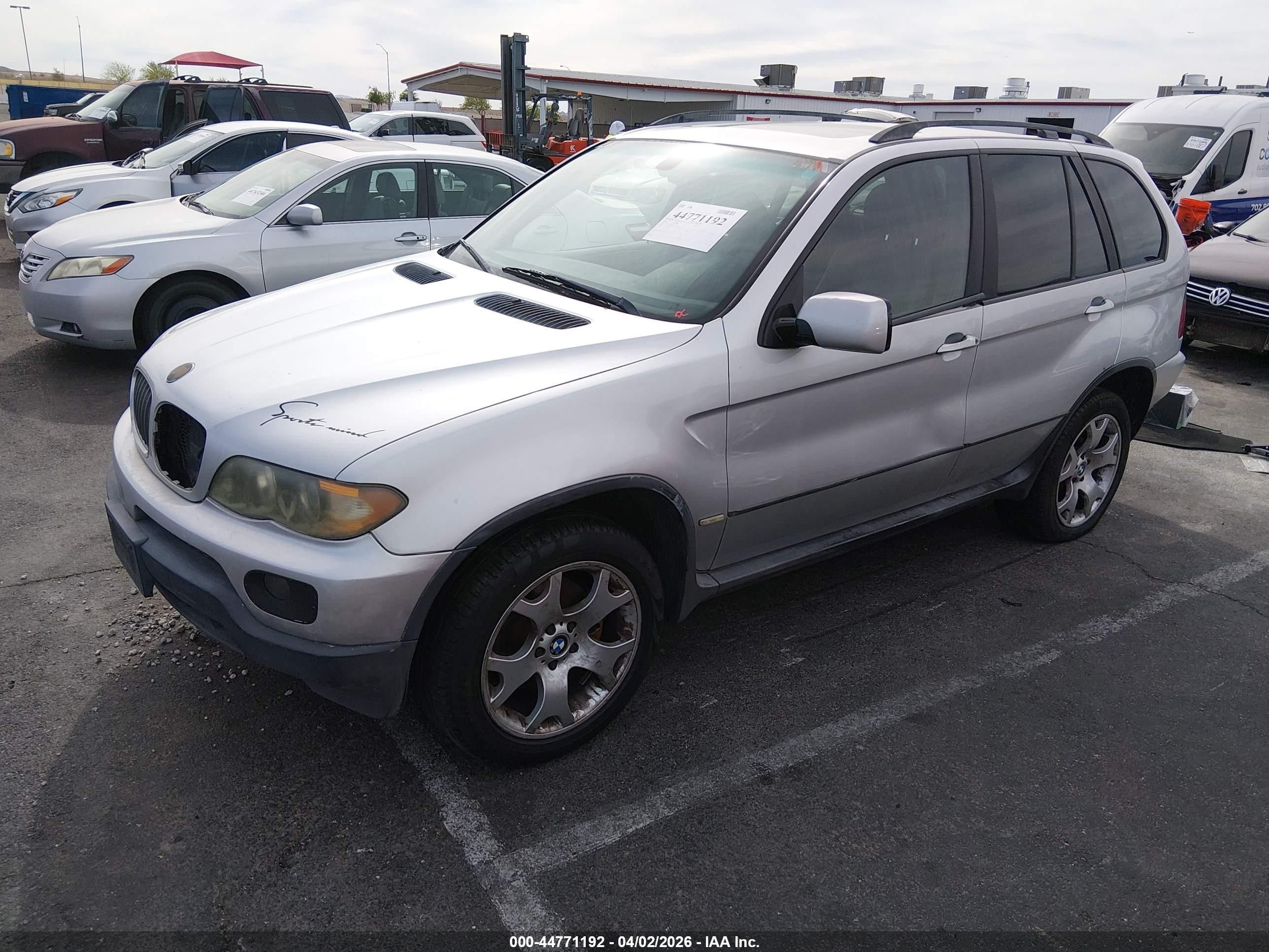 2004 Bmw X5 3.0i Silver vin: 5UXFA13504LU32224