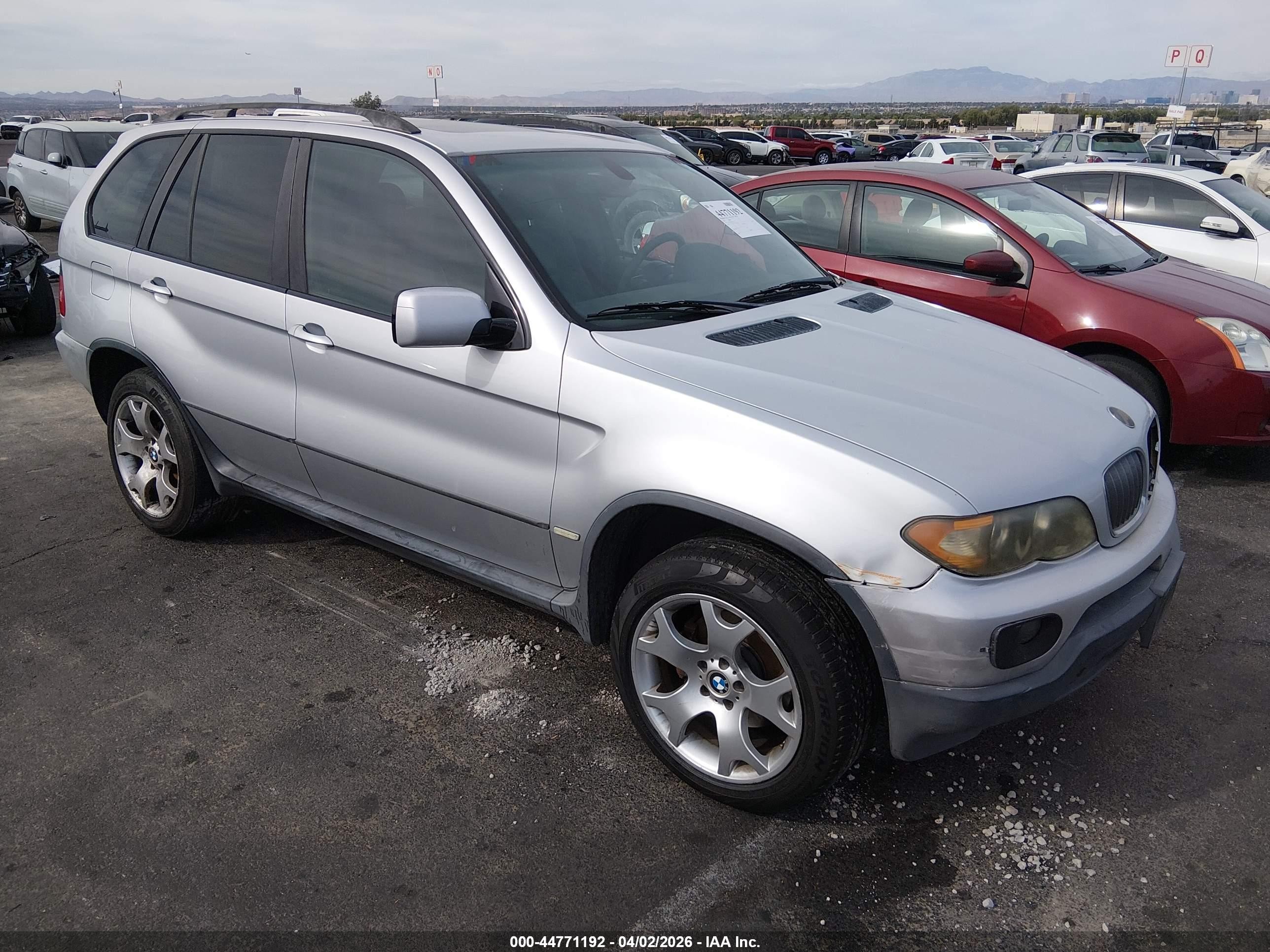 2004 Bmw X5 3.0i Silver vin: 5UXFA13504LU32224
