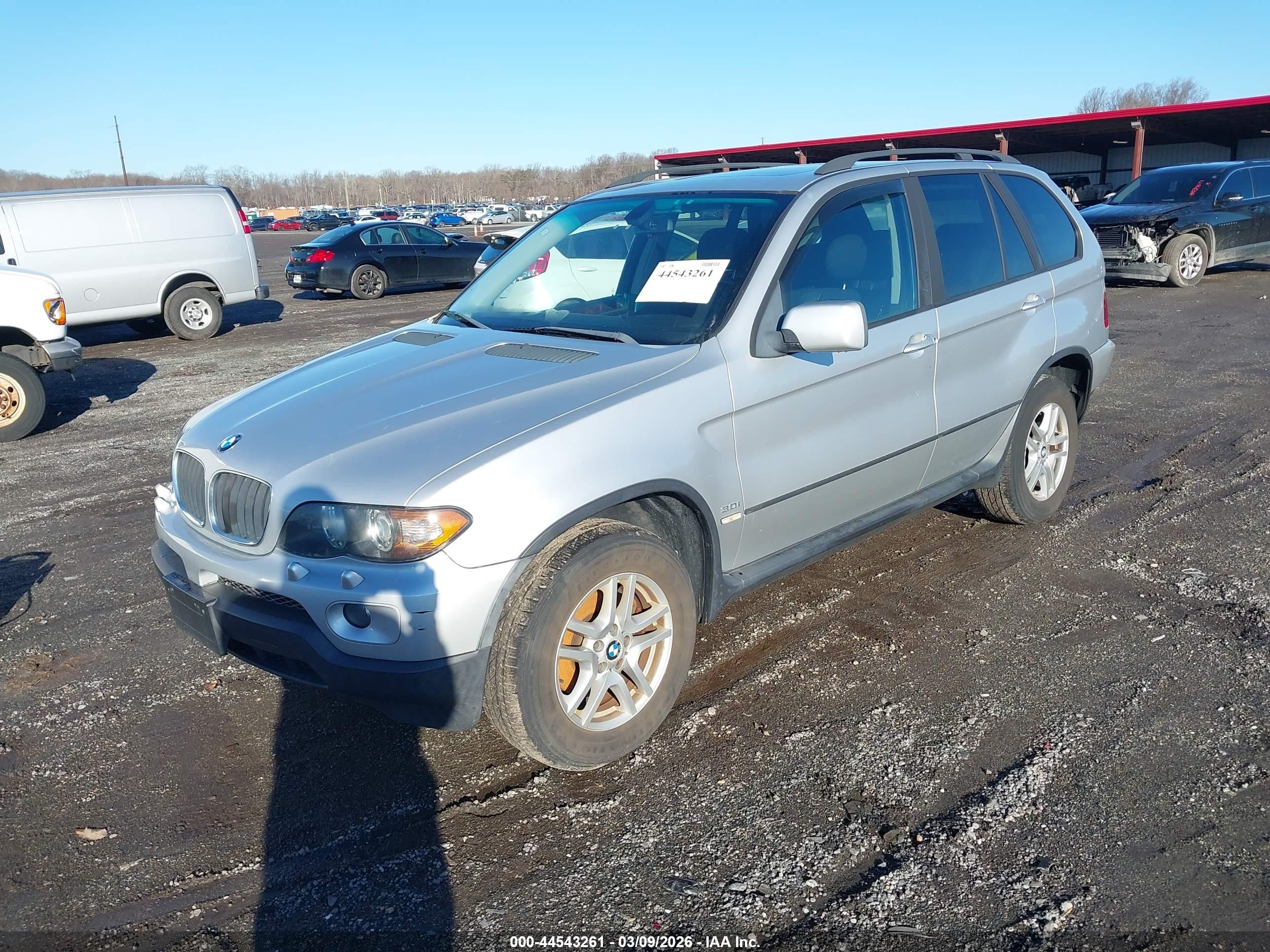 2004 Bmw X5 3.0i Silver vin: 5UXFA13514LU32636