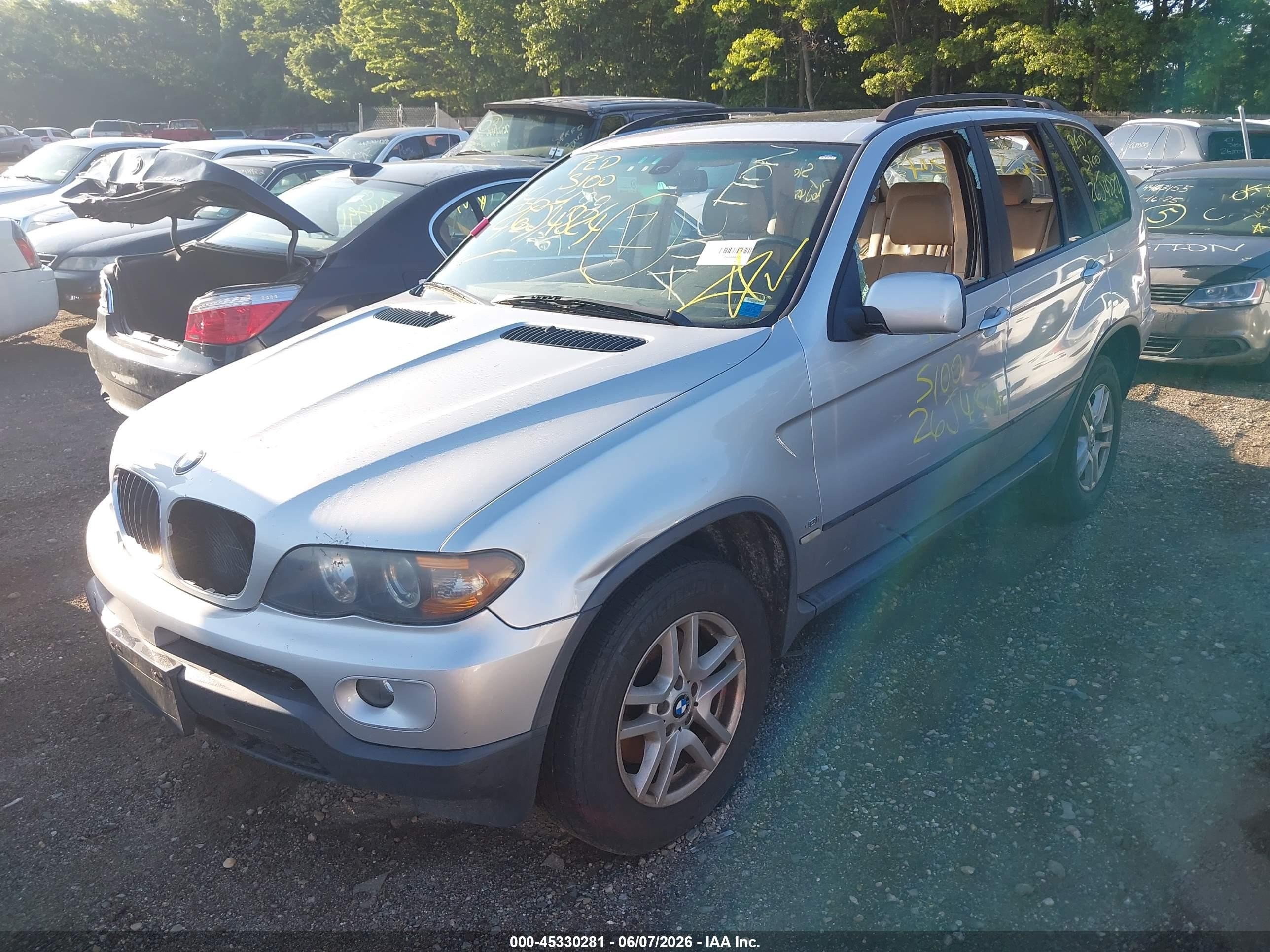 2004 Bmw X5 3.0i Gray vin: 5UXFA13514LU37190