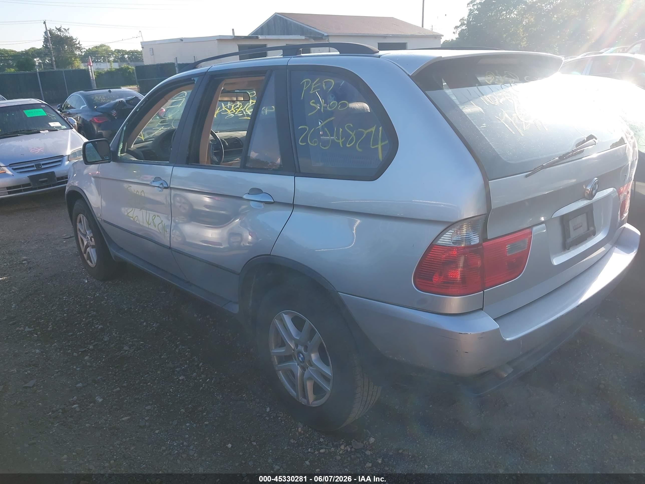 2004 Bmw X5 3.0i Gray vin: 5UXFA13514LU37190