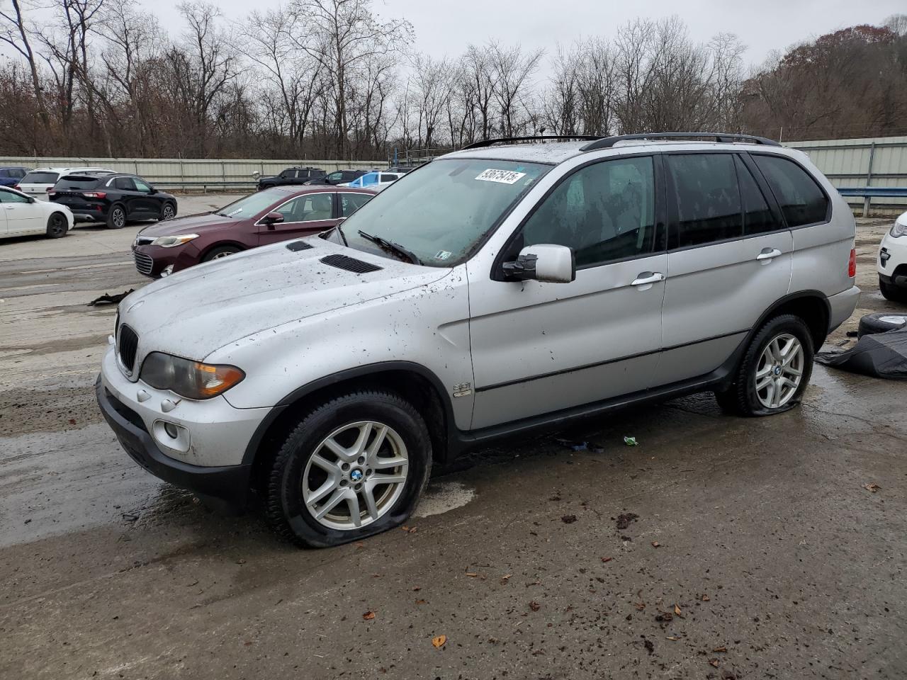 2005 Bmw X5 3.0i Silver vin: 5UXFA13515LY12609