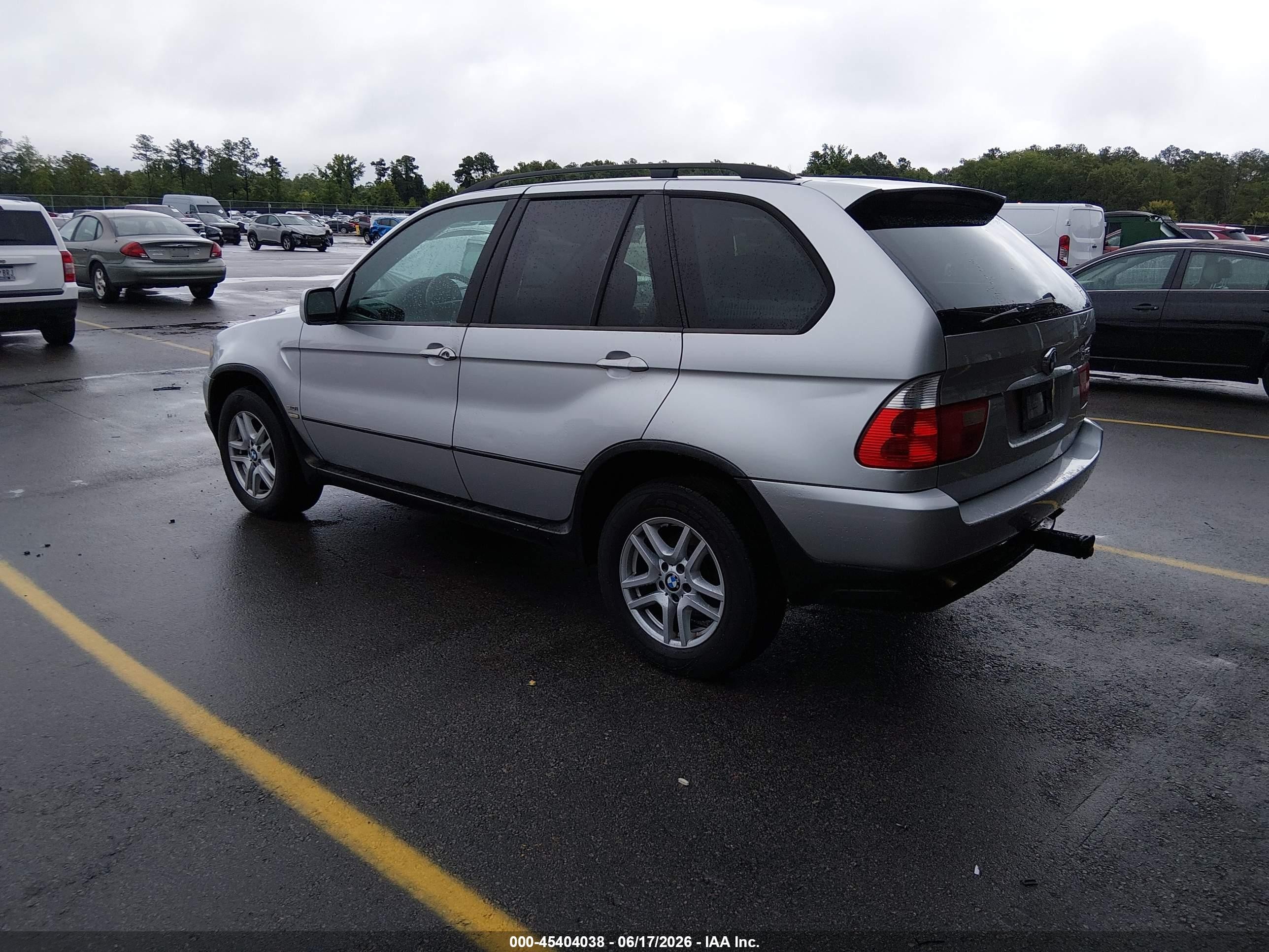 2004 Bmw X5 3.0i Silver vin: 5UXFA13524LU21211
