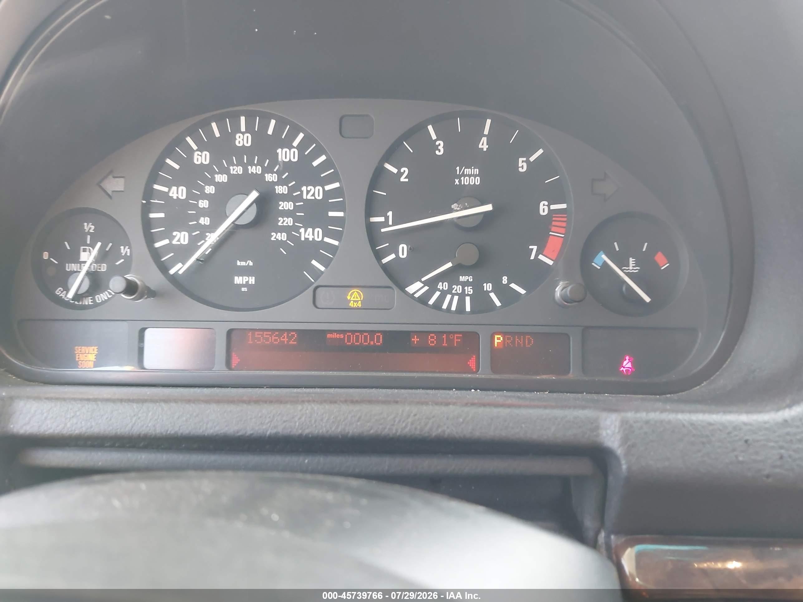 2004 Bmw X5 3.0i Silver vin: 5UXFA13524LU30670