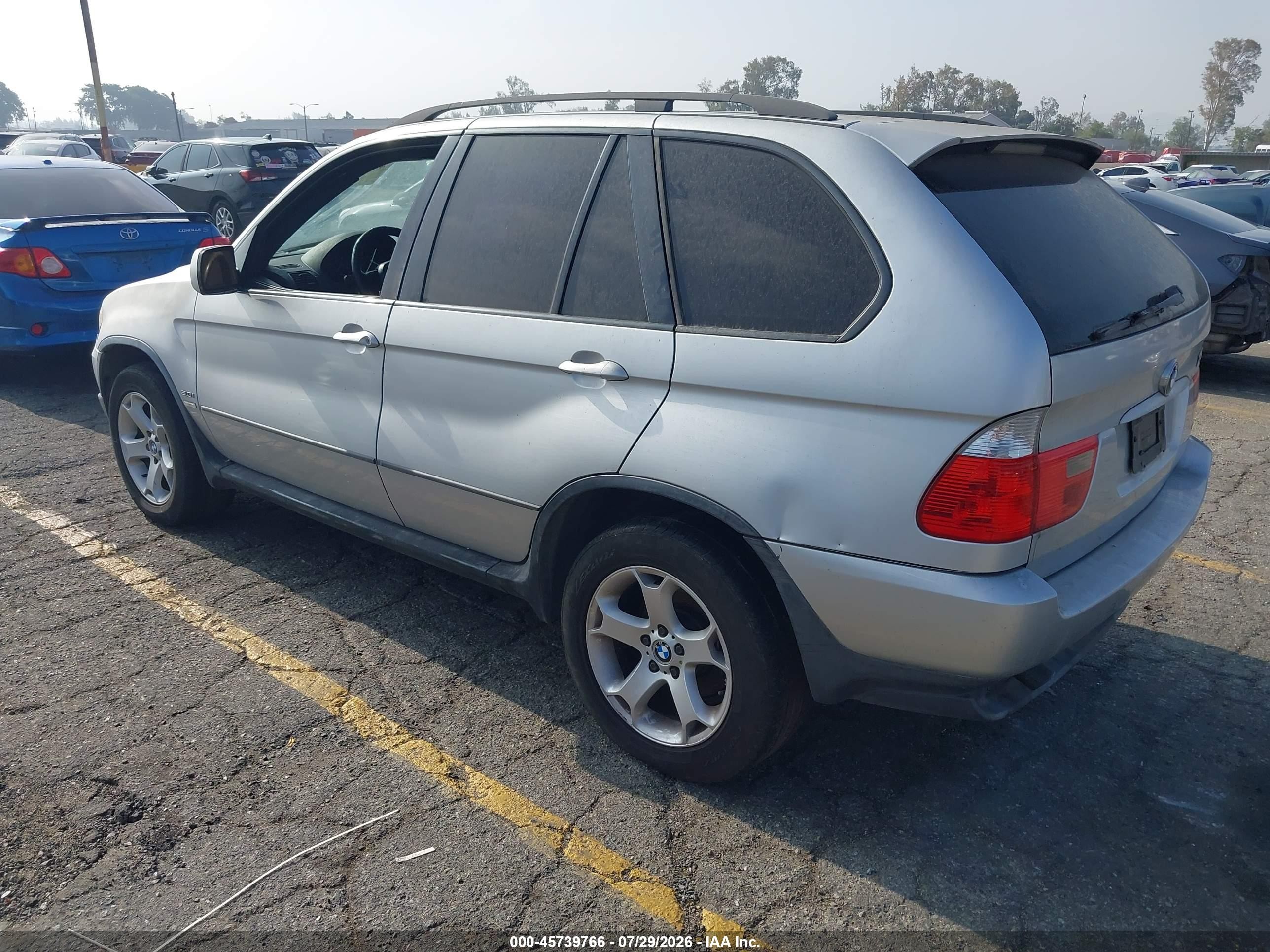 2004 Bmw X5 3.0i Silver vin: 5UXFA13524LU30670