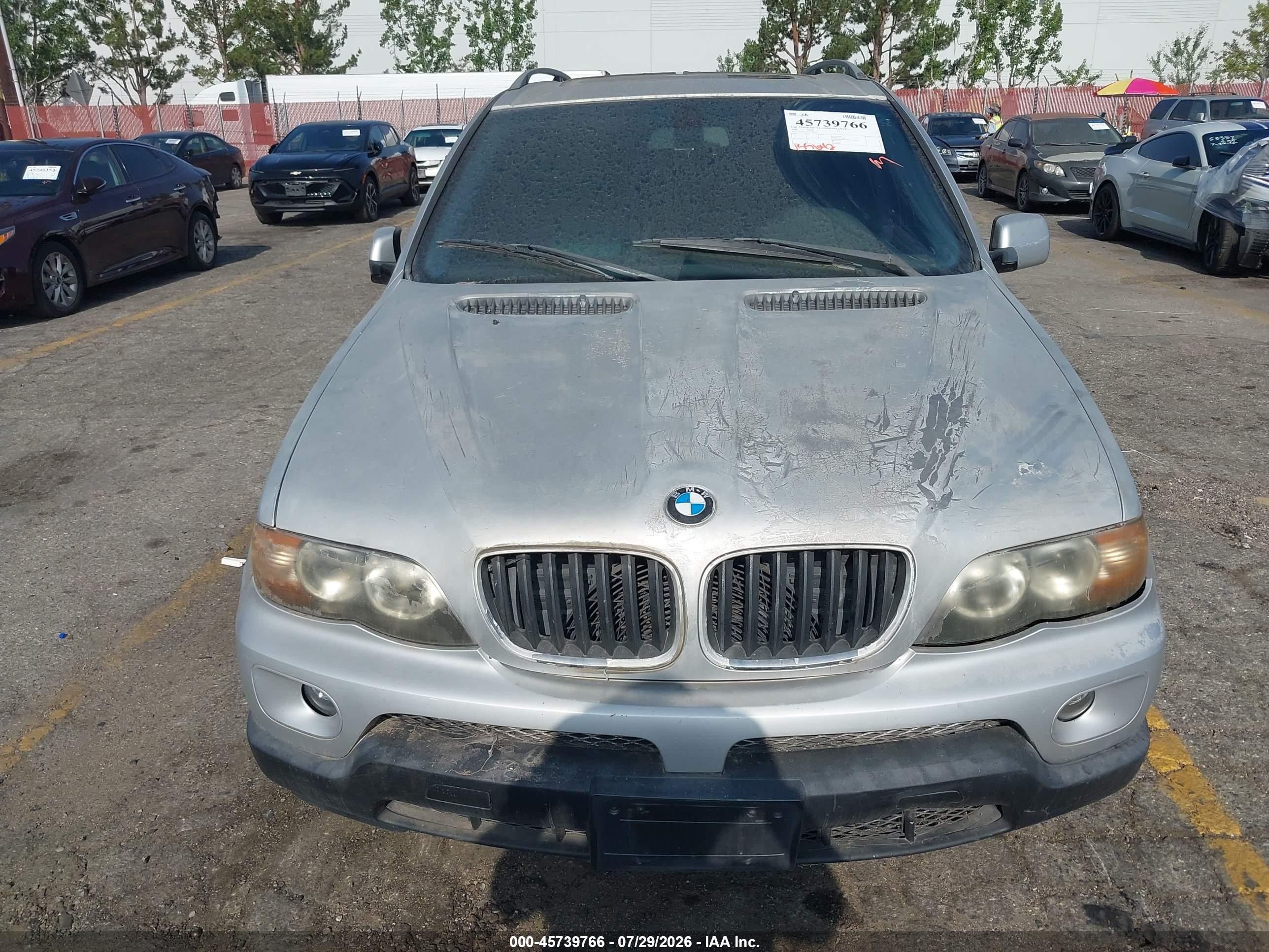 2004 Bmw X5 3.0i Silver vin: 5UXFA13524LU30670