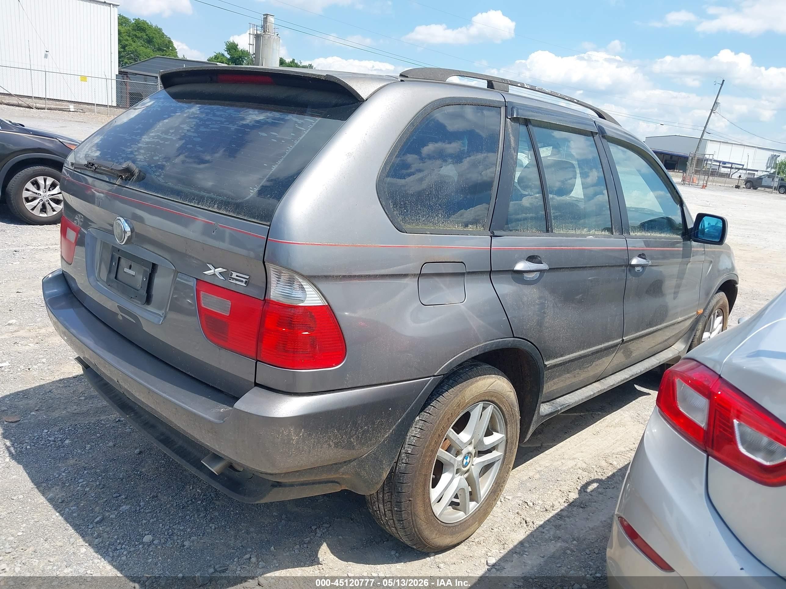 2005 Bmw X5 3.0i Gray vin: 5UXFA13525LY22646
