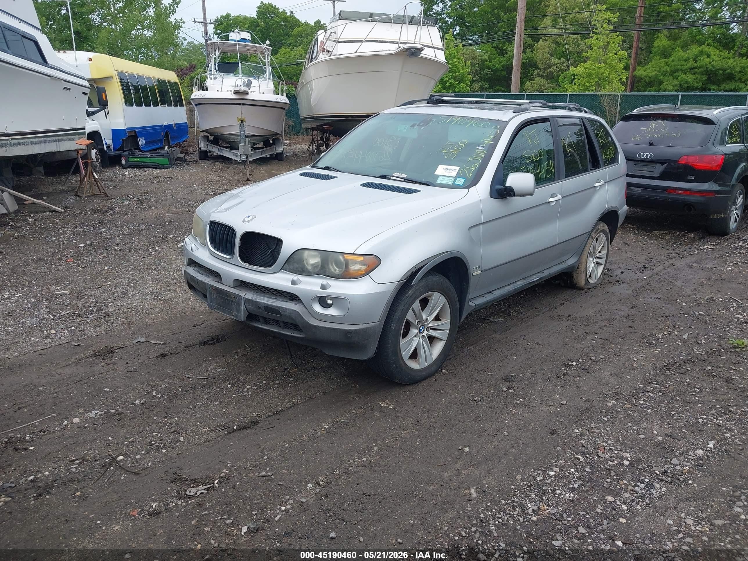 2004 Bmw X5 3.0i Silver vin: 5UXFA13534LU26966