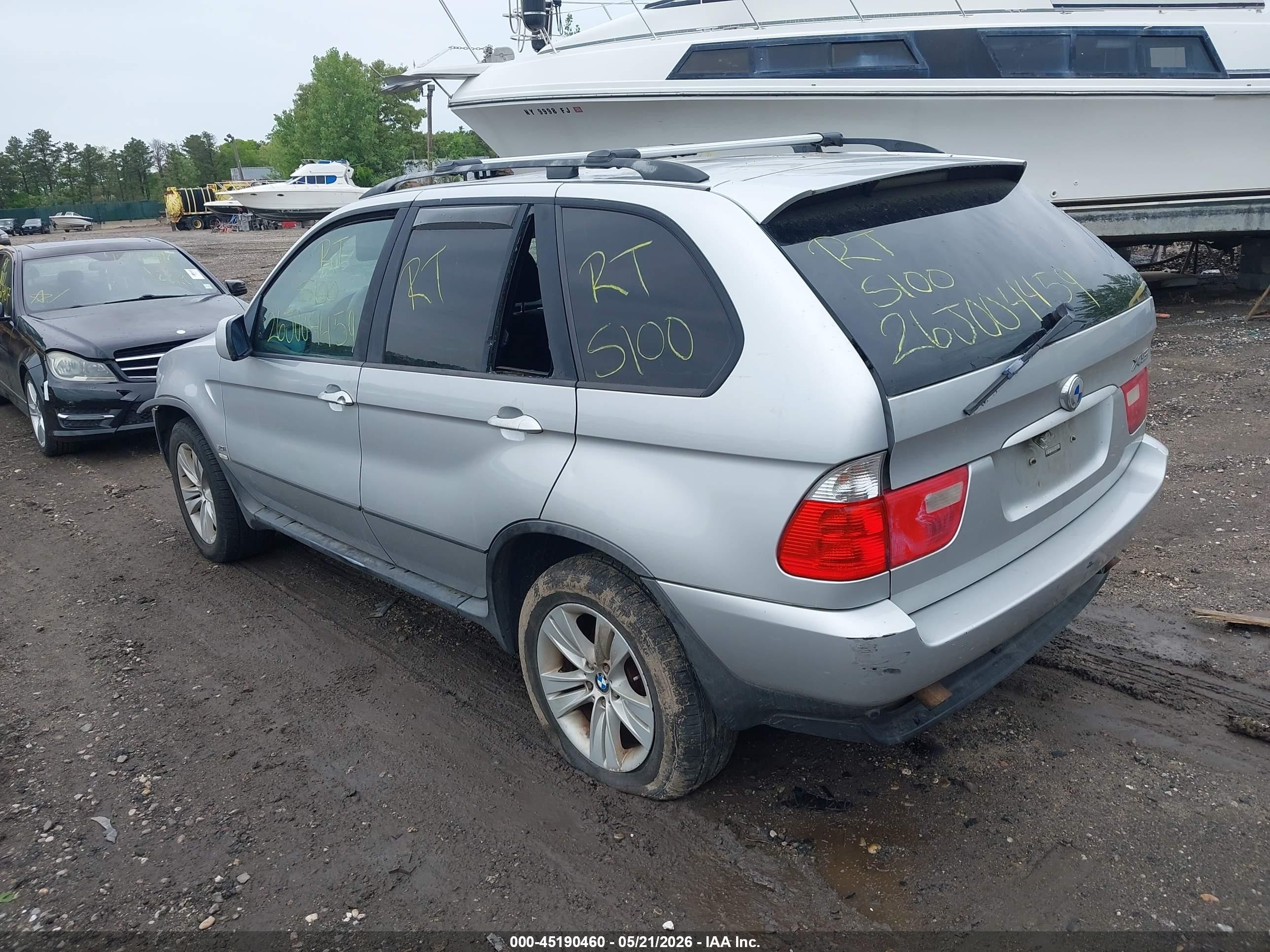 2004 Bmw X5 3.0i Silver vin: 5UXFA13534LU26966