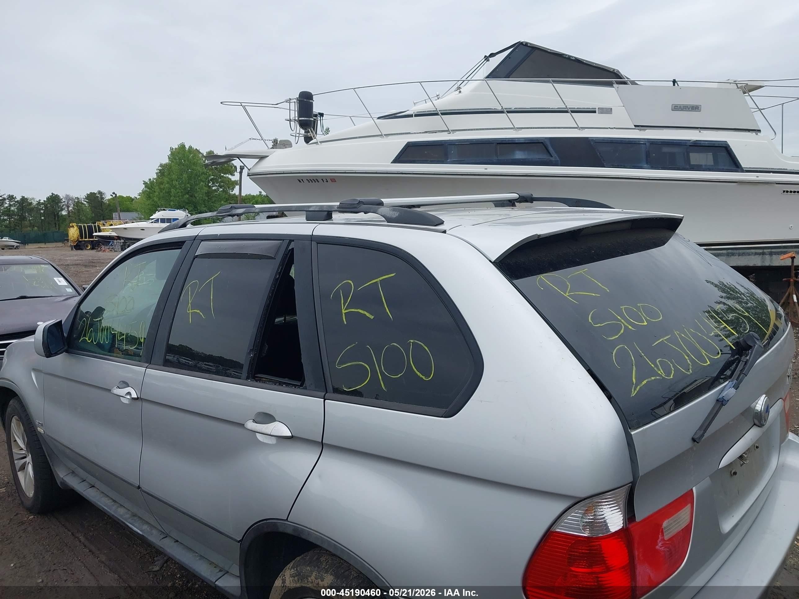 2004 Bmw X5 3.0i Silver vin: 5UXFA13534LU26966