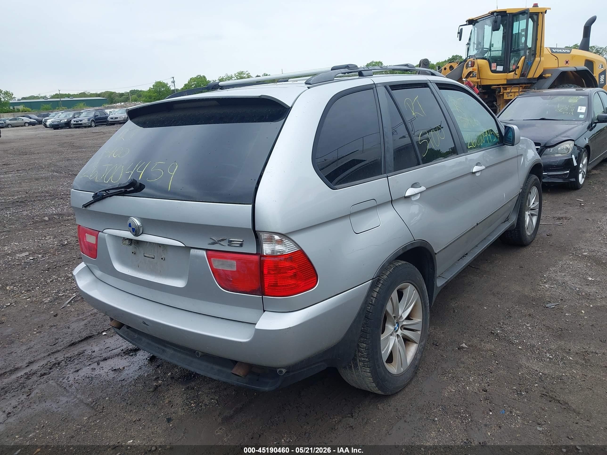 2004 Bmw X5 3.0i Silver vin: 5UXFA13534LU26966
