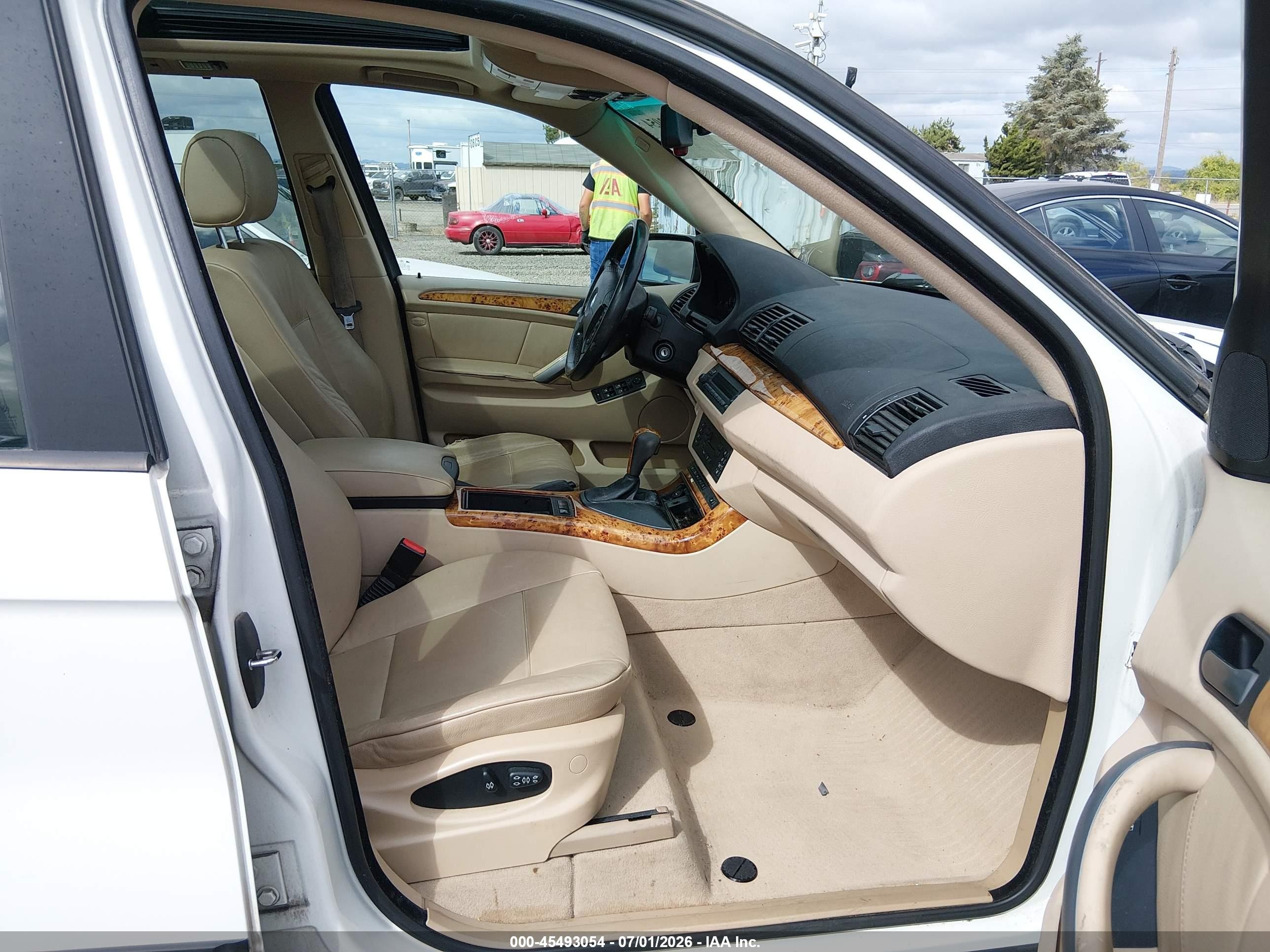 2004 Bmw X5 3.0i White vin: 5UXFA13534LU37658