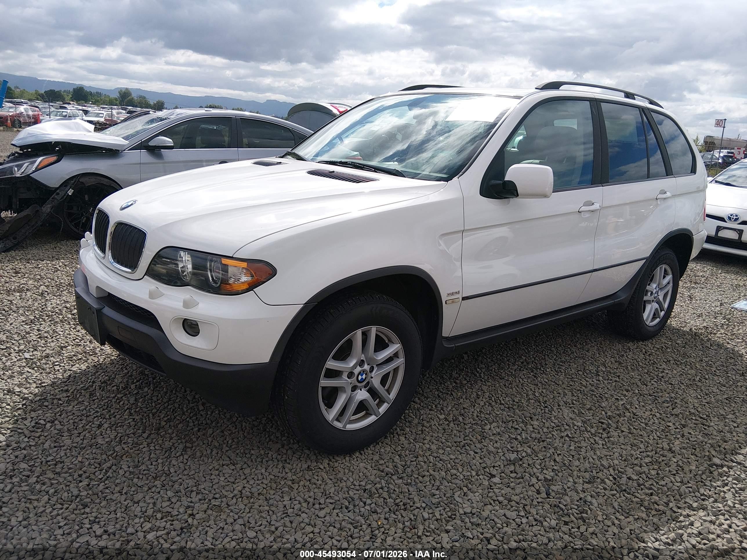 2004 Bmw X5 3.0i White vin: 5UXFA13534LU37658