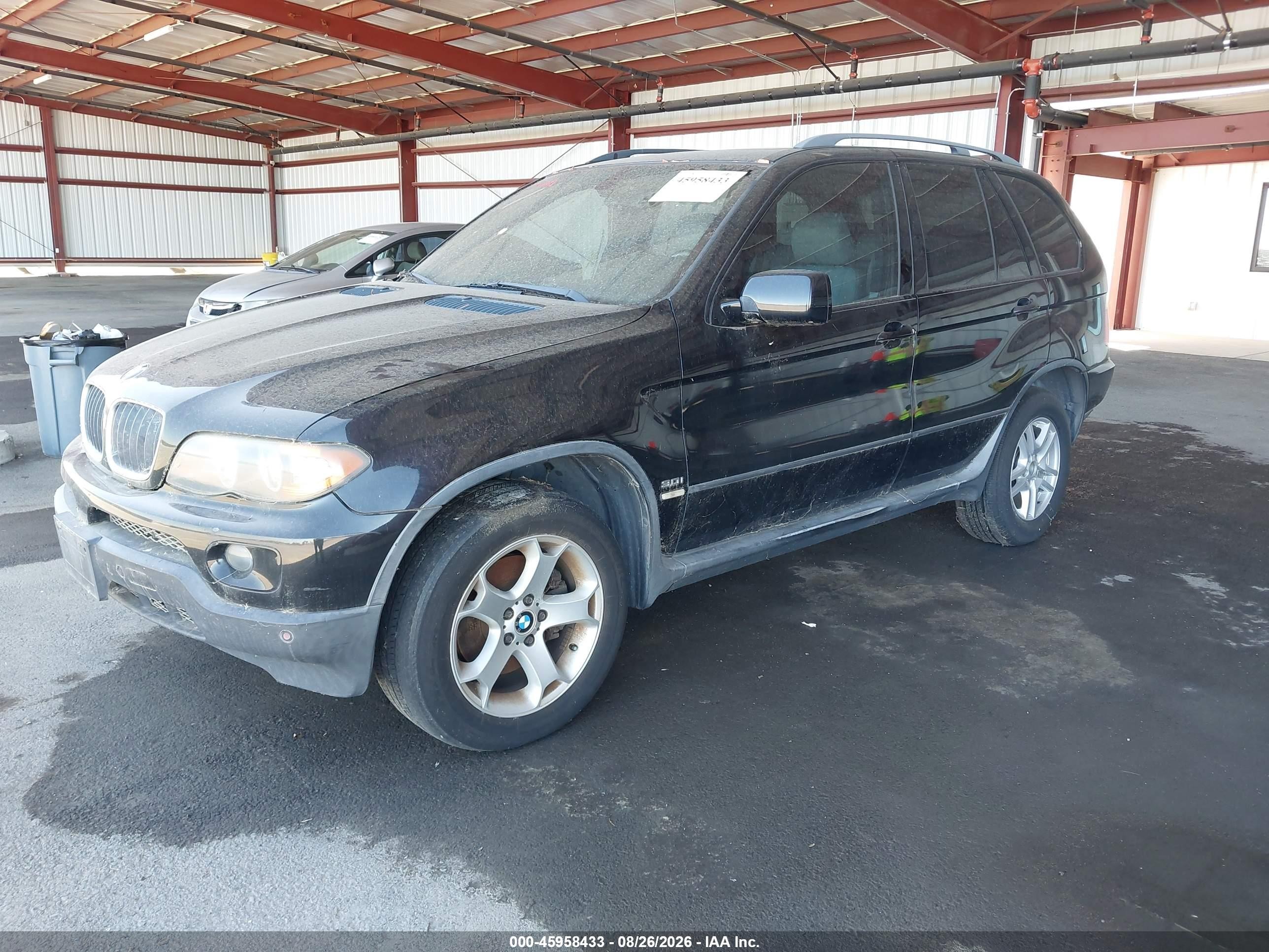 2005 Bmw X5 3.0i Black vin: 5UXFA13535LY18718