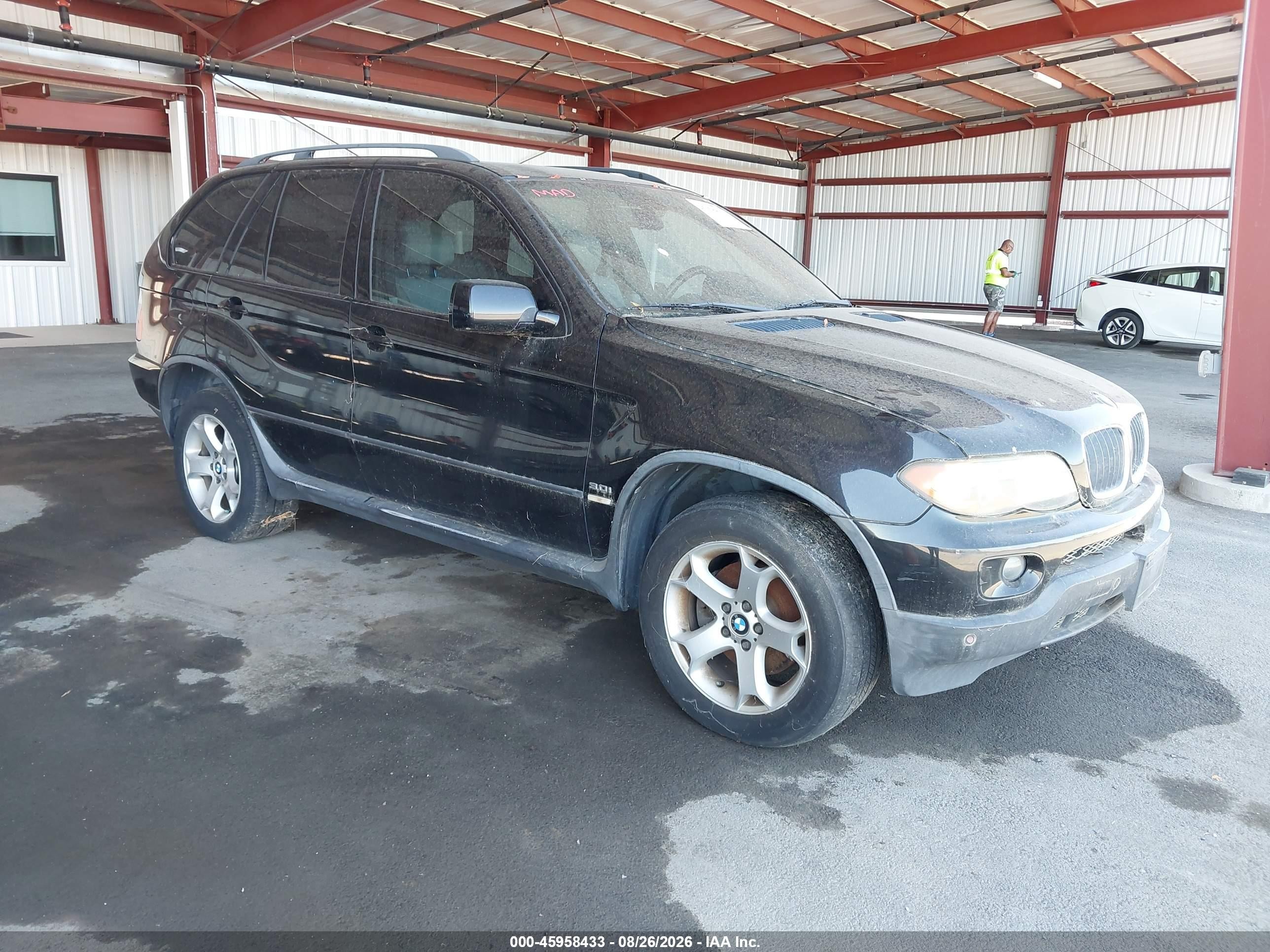 2005 Bmw X5 3.0i Black vin: 5UXFA13535LY18718