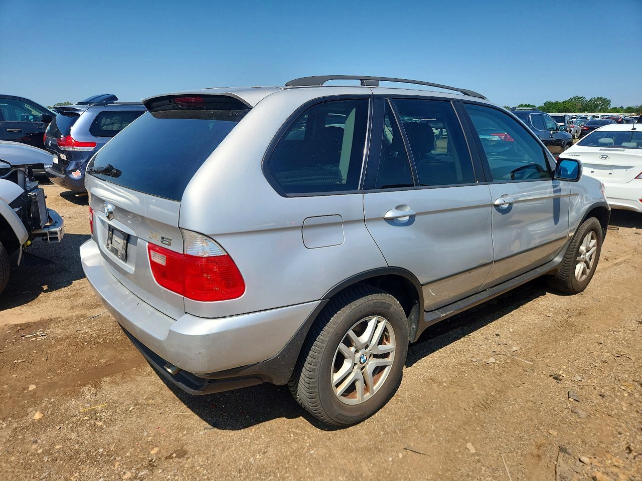 2006 Bmw X5 3.0i Silver vin: 5UXFA13536LY46309