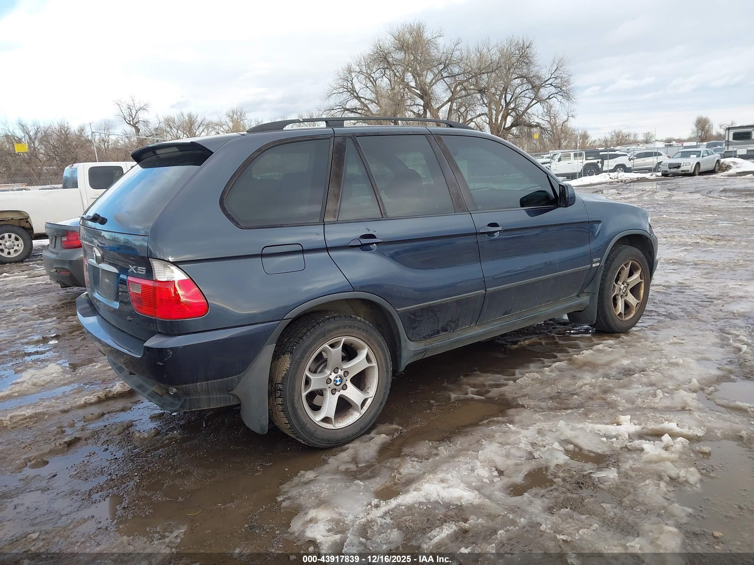 2004 Bmw X5 3.0i Light Blue vin: 5UXFA13544LU22666
