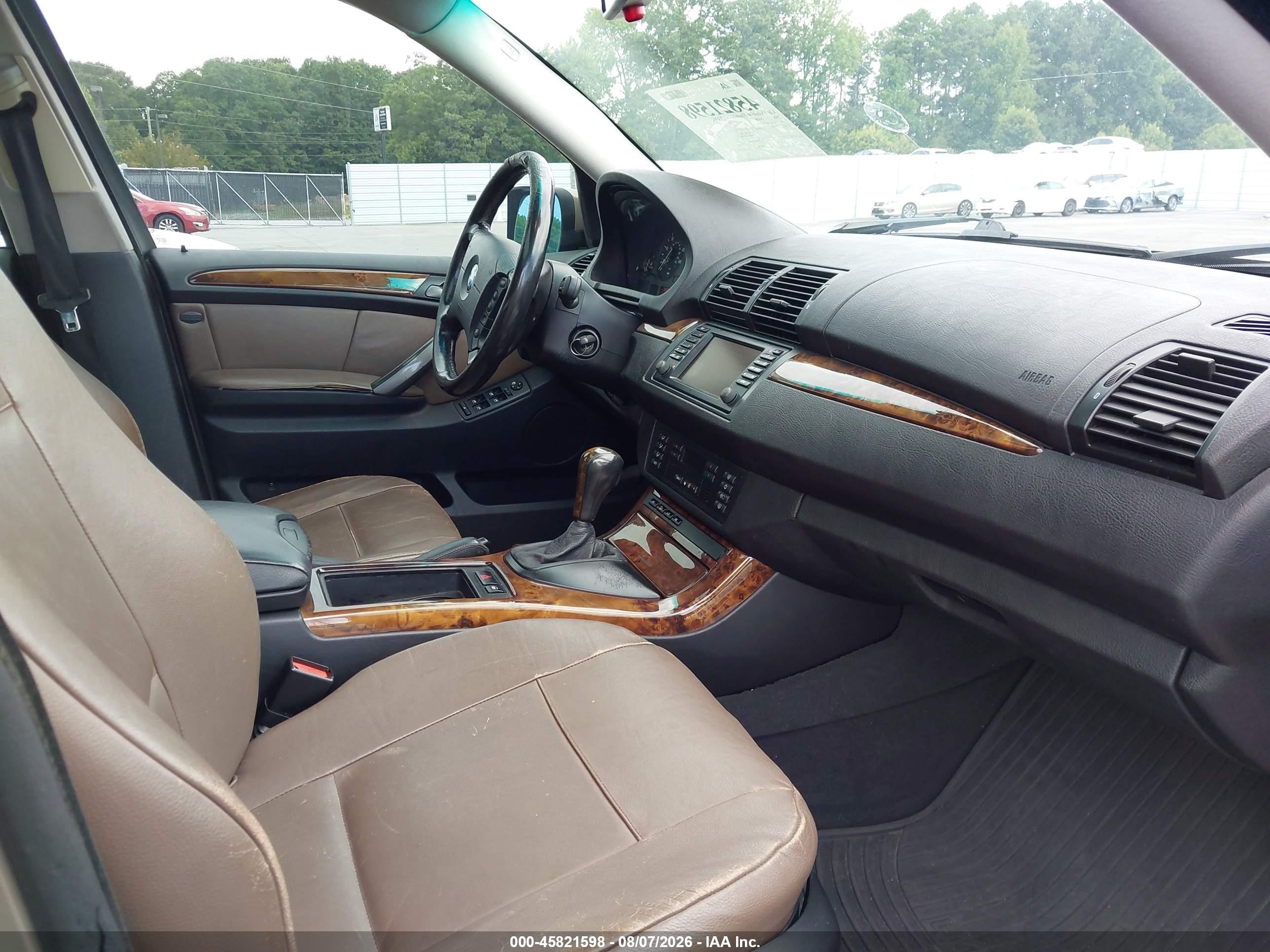 2004 Bmw X5 3.0i Gold vin: 5UXFA13544LU33019