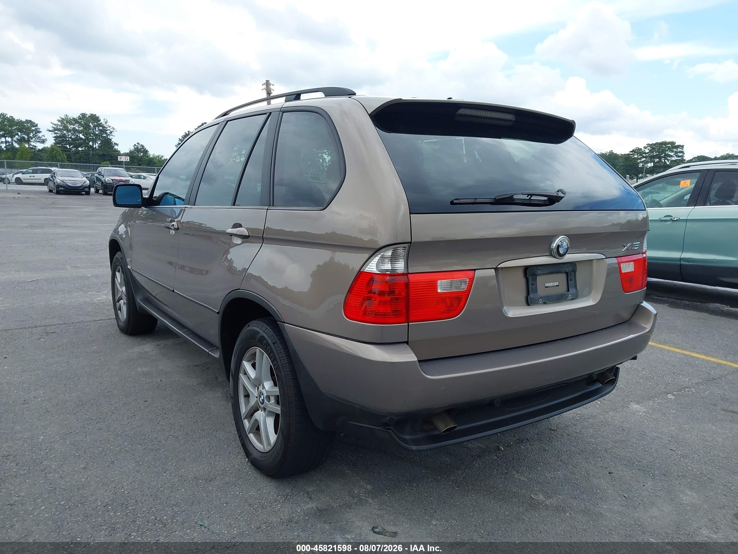 2004 Bmw X5 3.0i Gold vin: 5UXFA13544LU33019