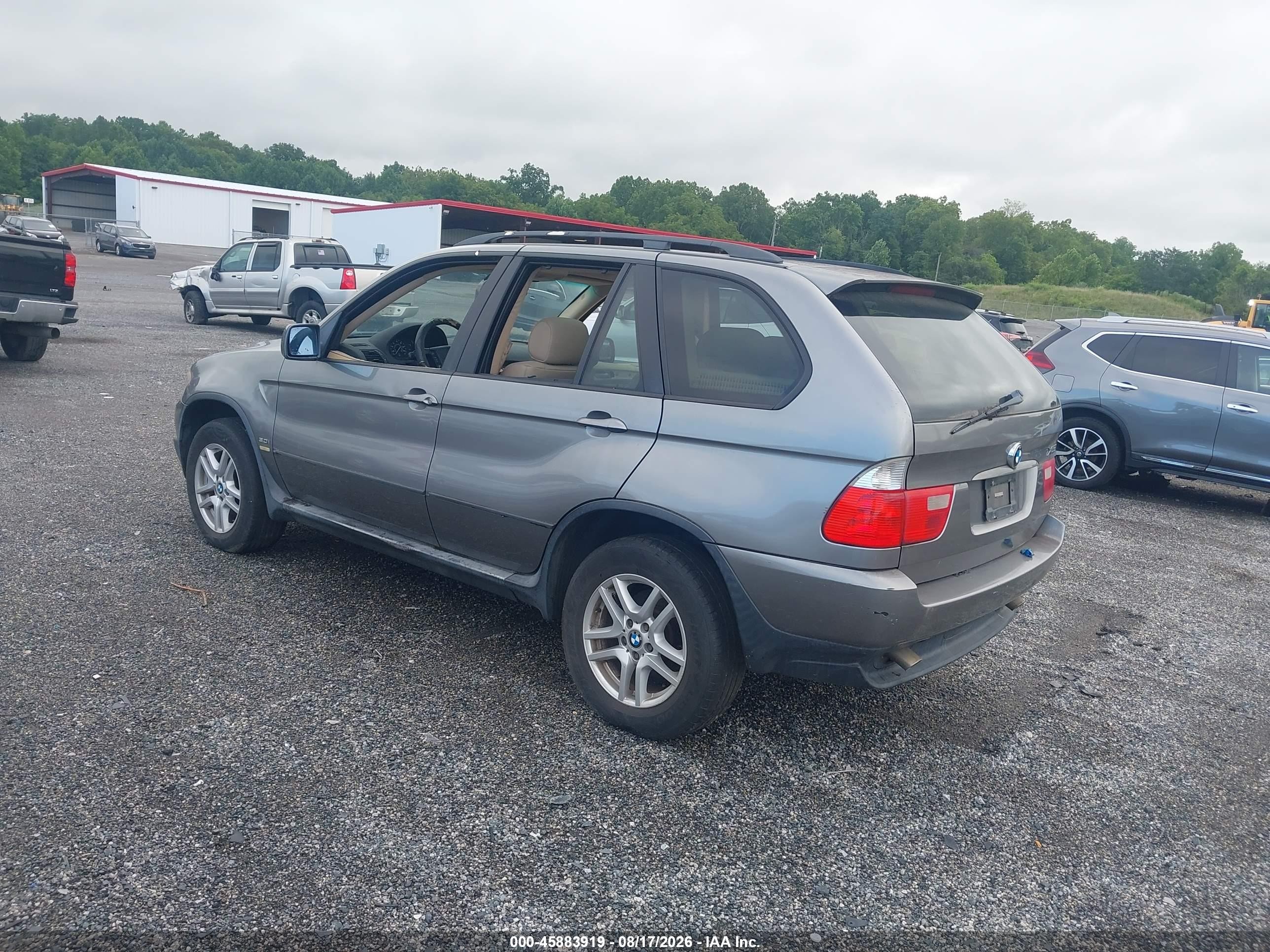 2005 Bmw X5 3.0i Silver vin: 5UXFA13545LY14600
