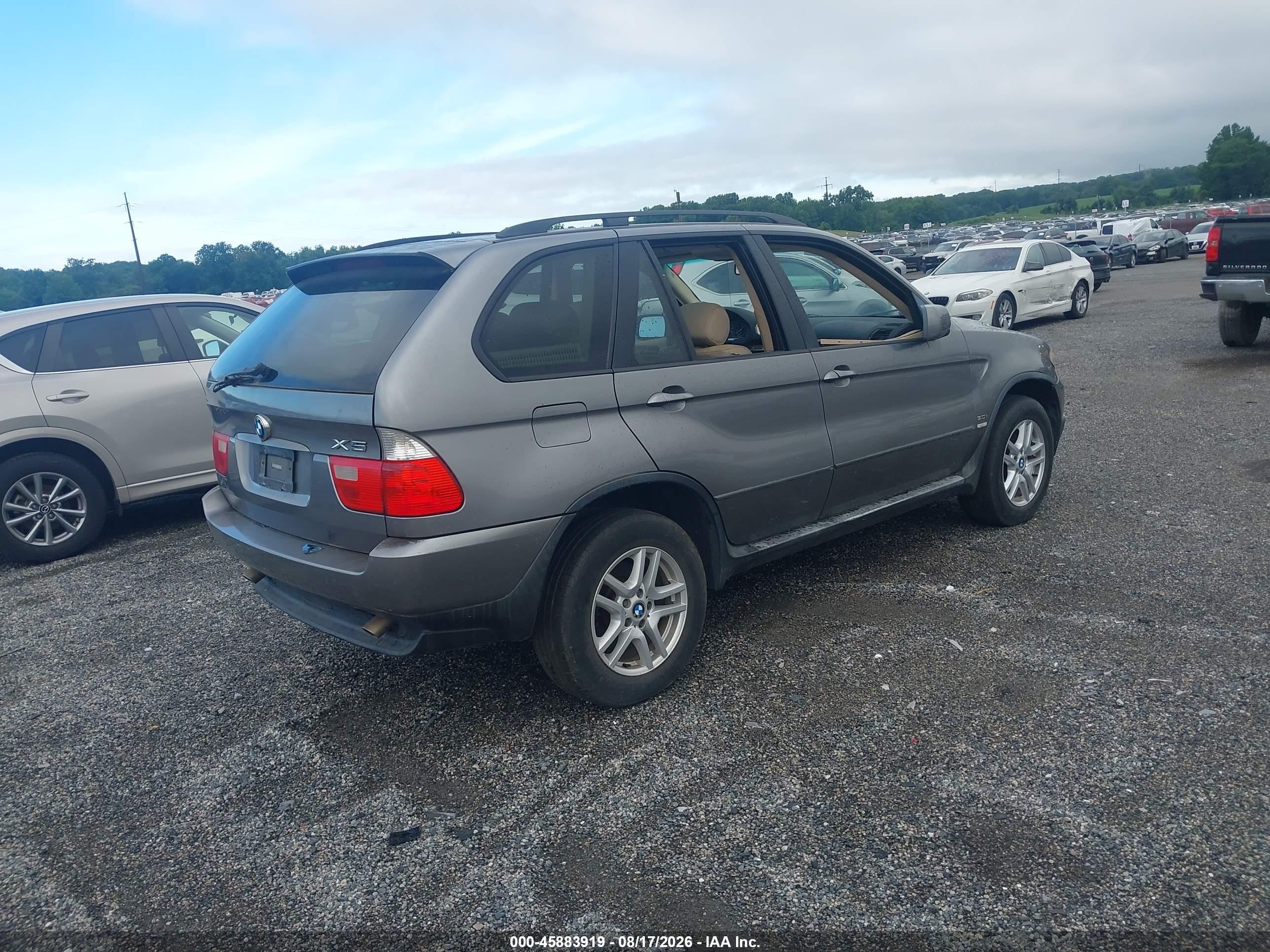 2005 Bmw X5 3.0i Silver vin: 5UXFA13545LY14600