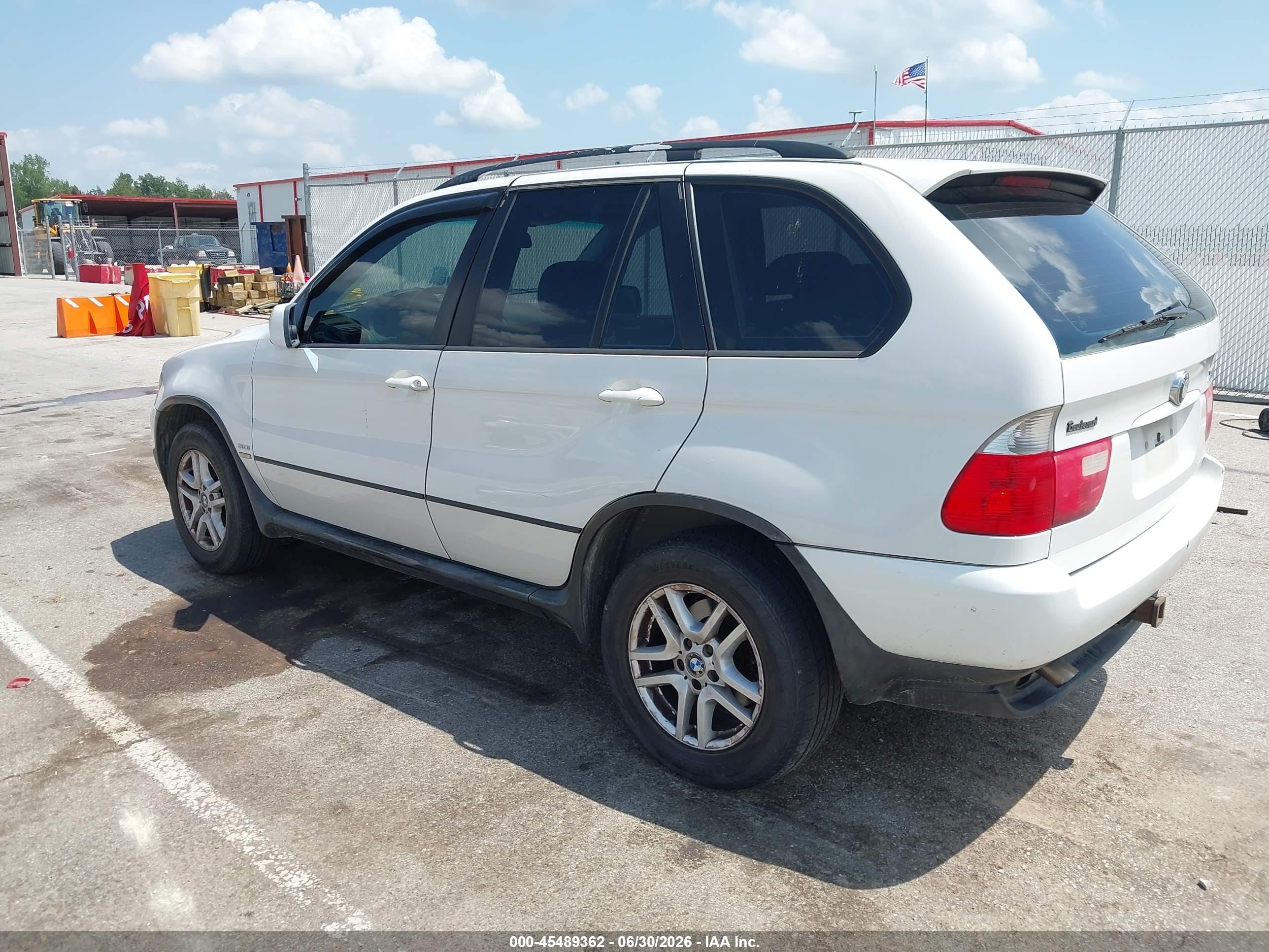 2005 Bmw X5 3.0i Белый vin: 5UXFA13545LY21191