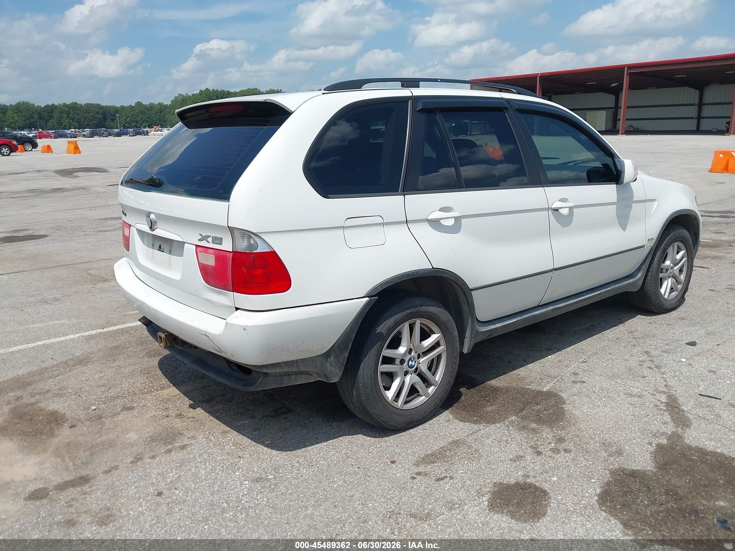 2005 Bmw X5 3.0i Белый vin: 5UXFA13545LY21191