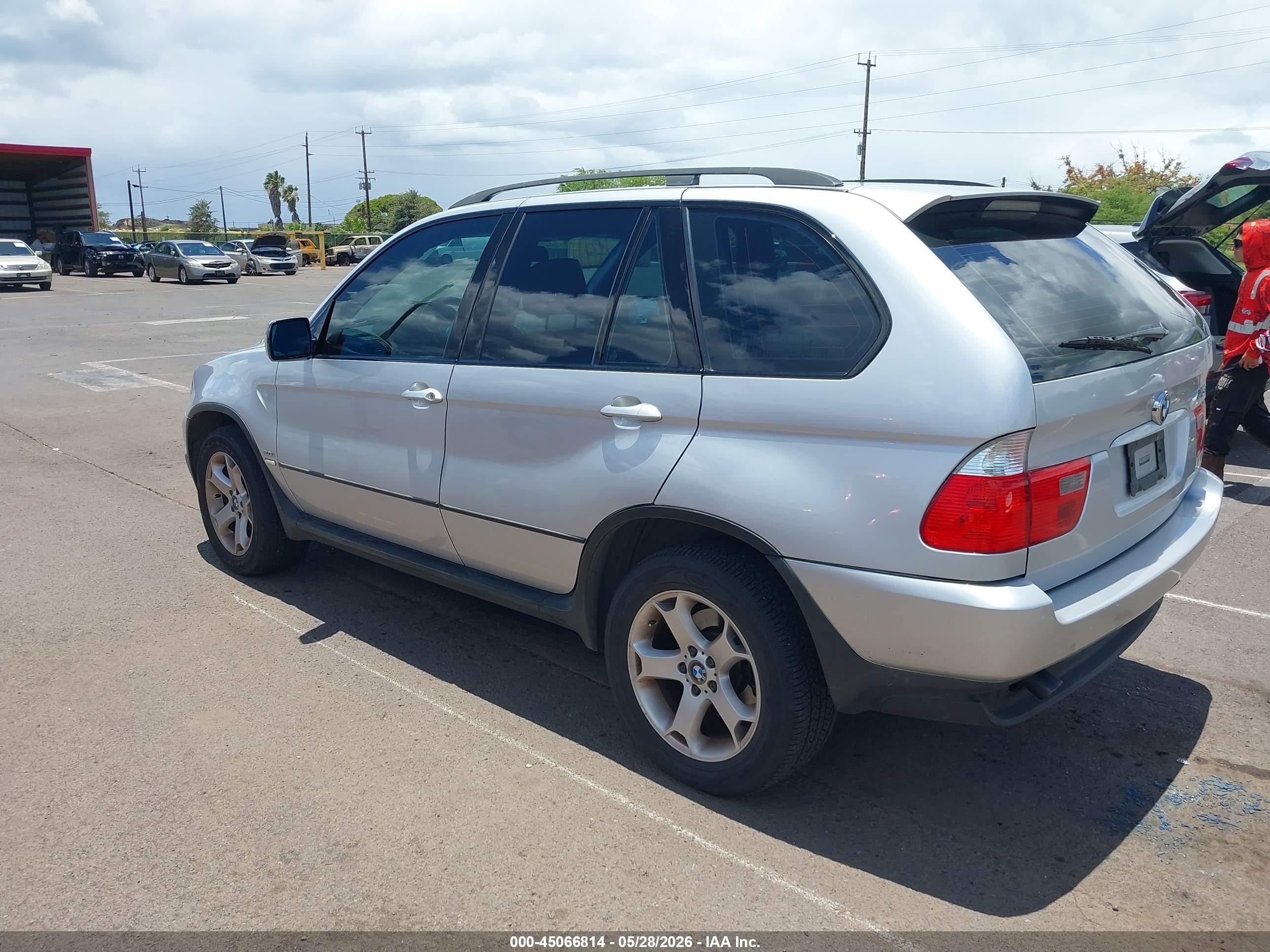 2006 Bmw X5 3.0i Silver vin: 5UXFA13546LF99028