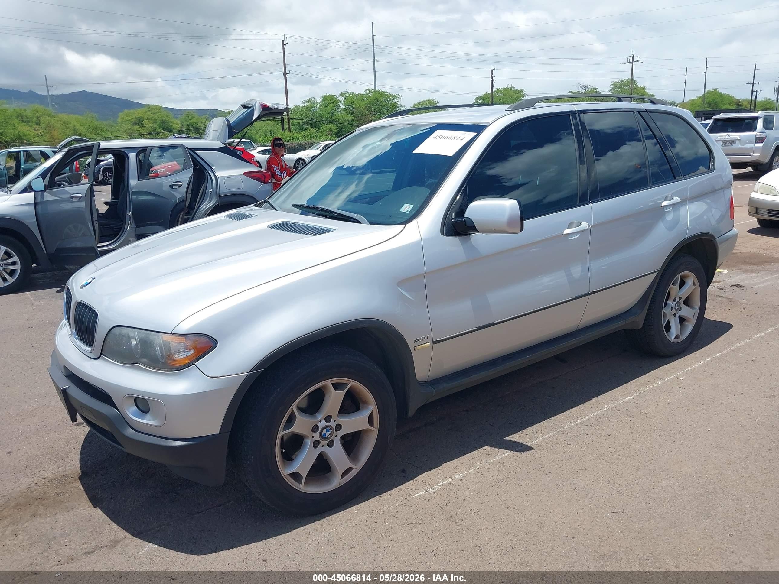 2006 Bmw X5 3.0i Silver vin: 5UXFA13546LF99028