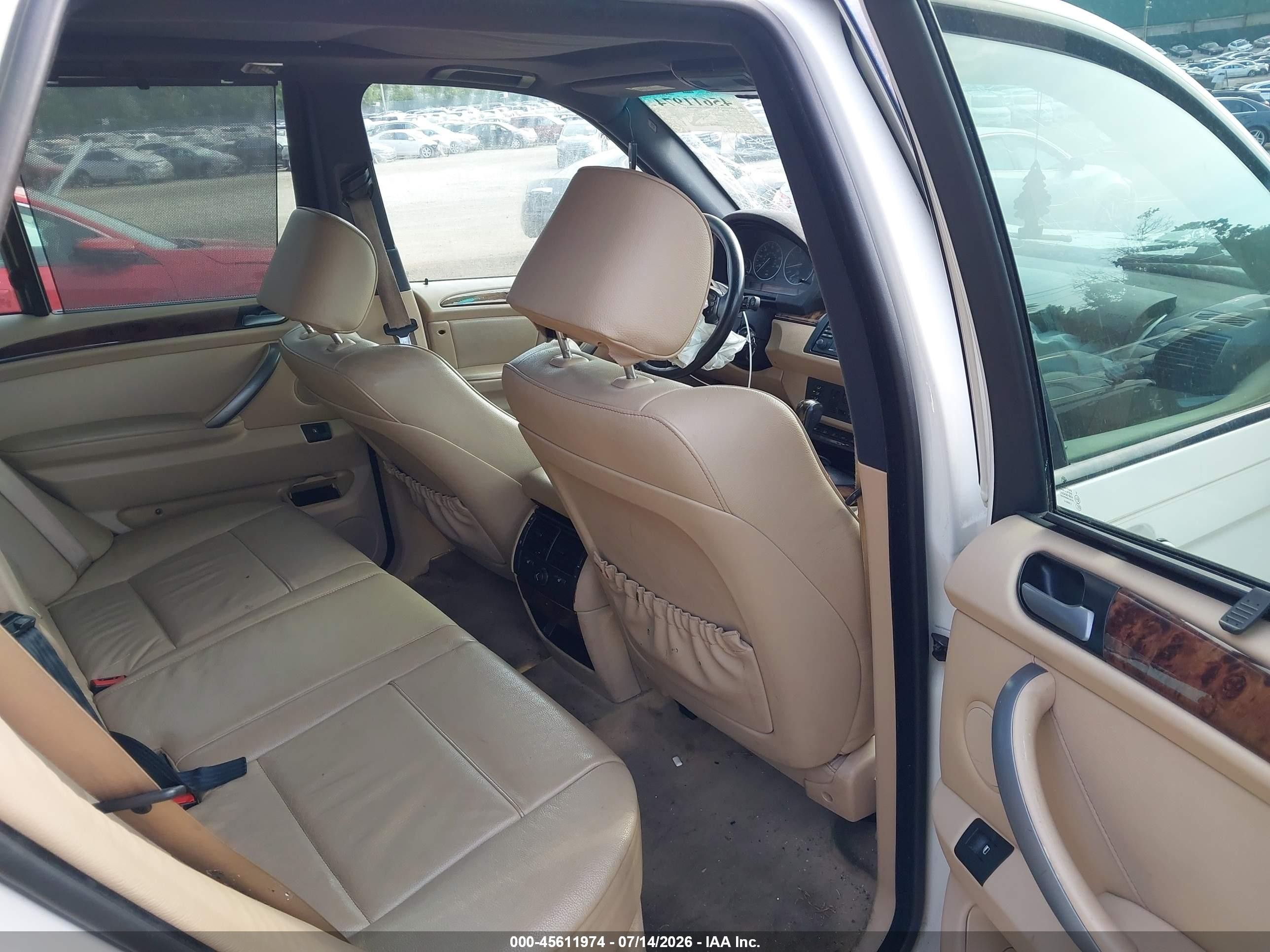 2006 Bmw X5 3.0i White vin: 5UXFA13556LY24747